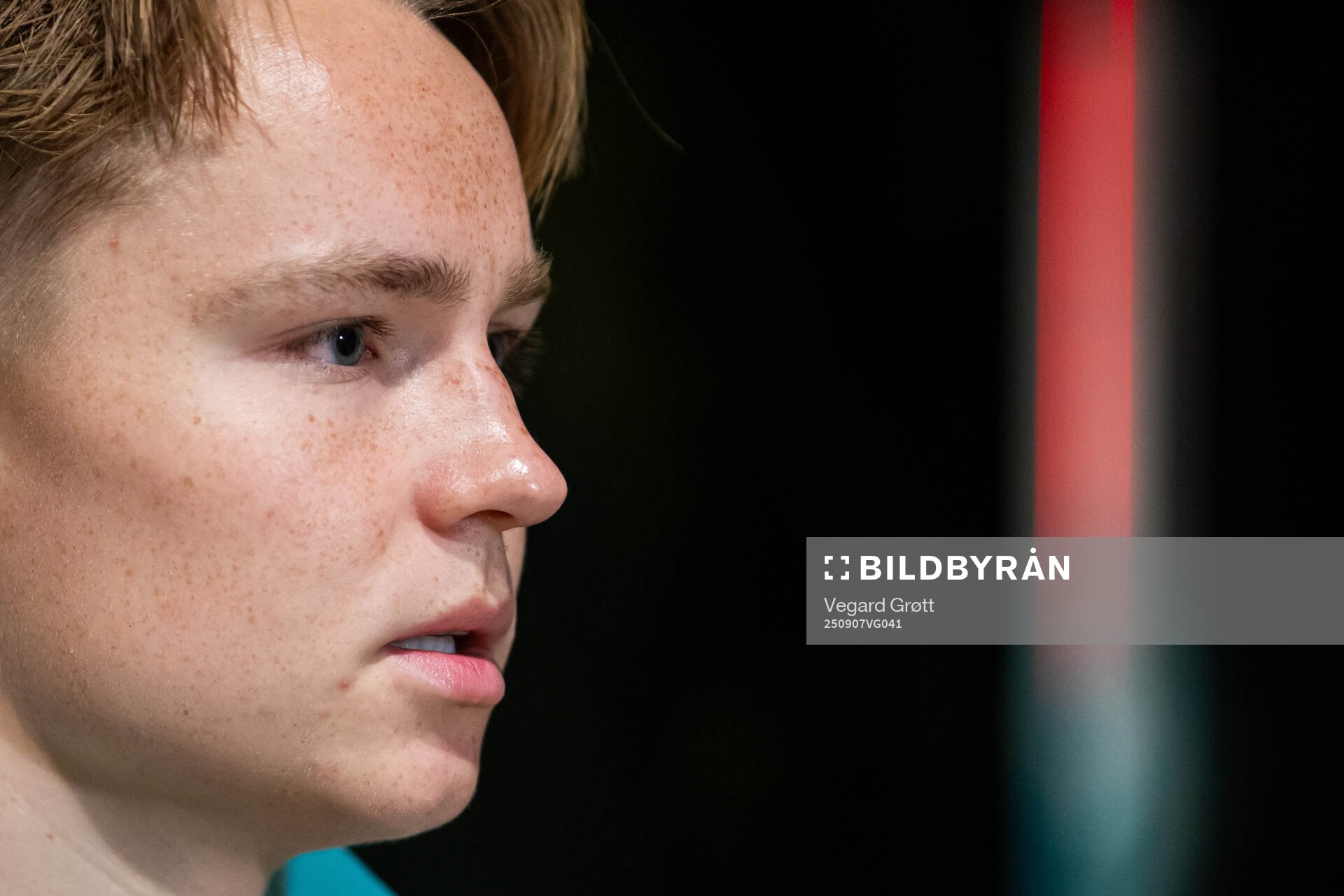 Andreas Schjelderup of the Norwegian national football team
