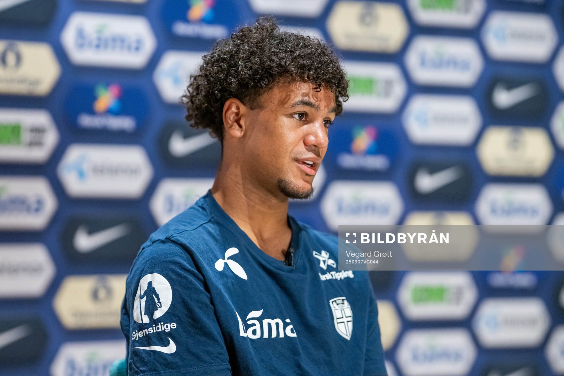 Oscar Bobb of the Norwegian national football team