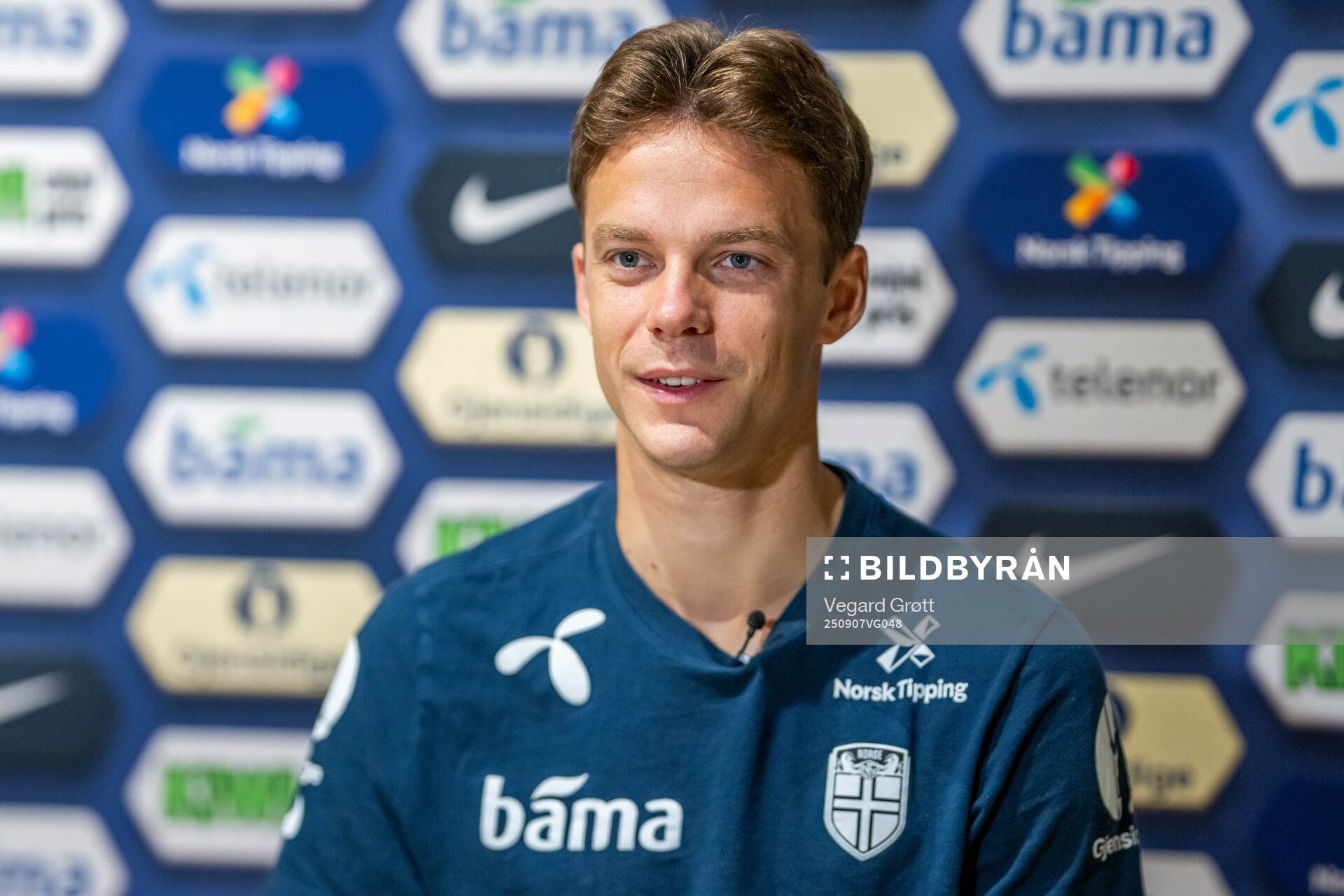 Felix Horn Myhre of the Norwegian national football team