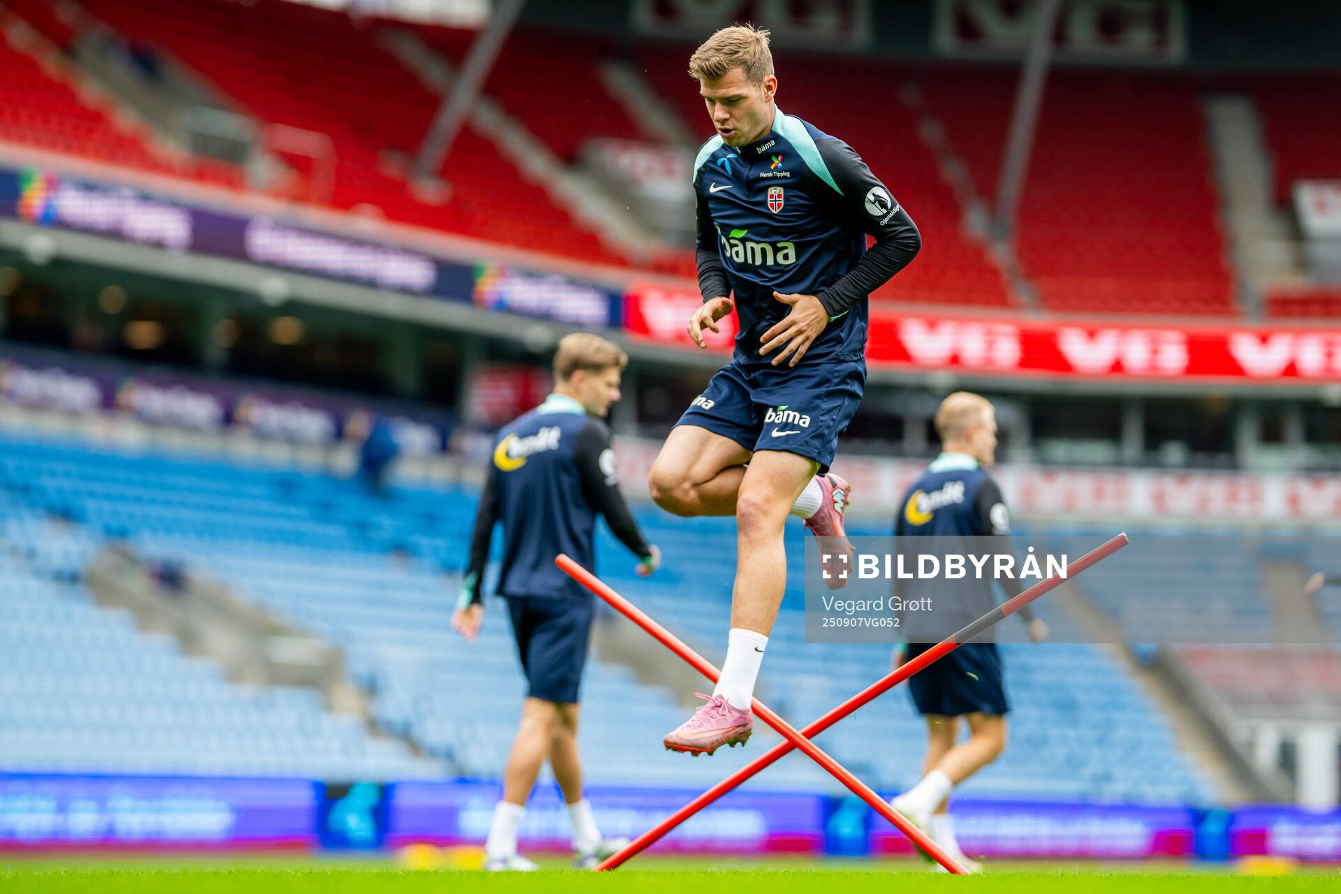 Alexander Sørloth of the Norwegian national football team