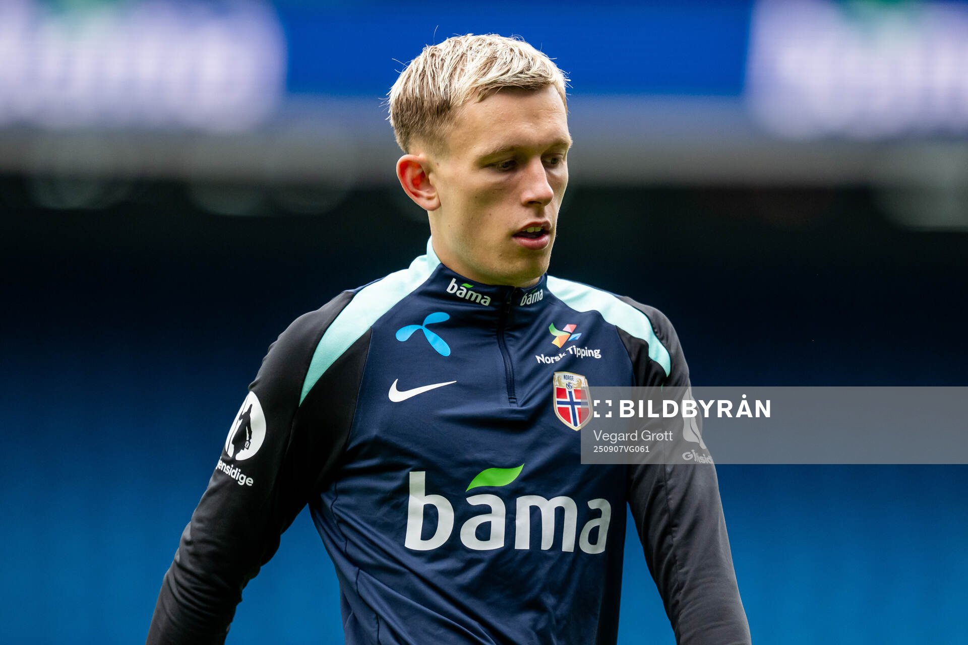 Marcus Holmgren Pedersen of the Norwegian national football