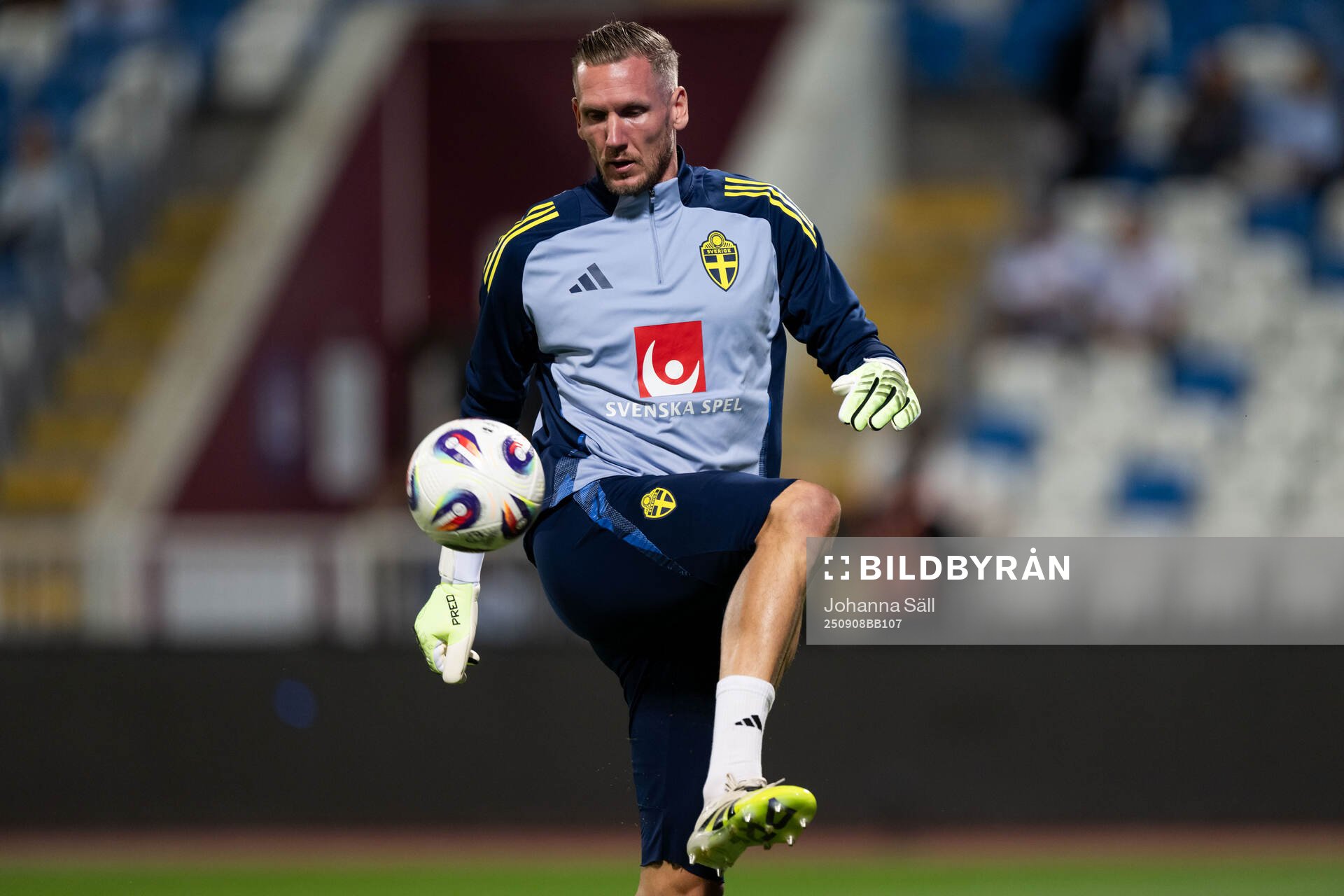 Goalkeeper Robin Olsen of Sweden