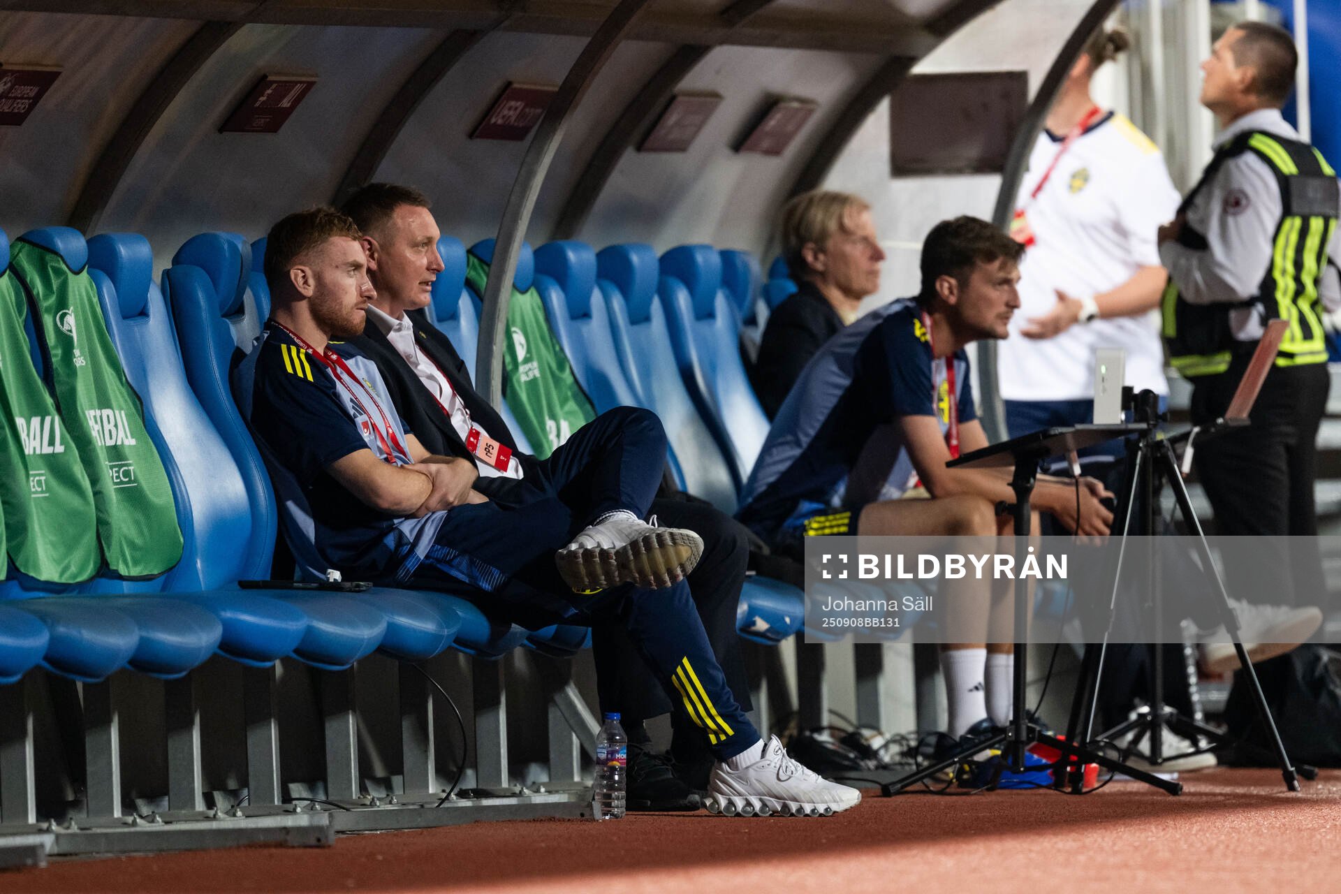 Dejan Kulusevski of Sweden and Kim Källström, head of