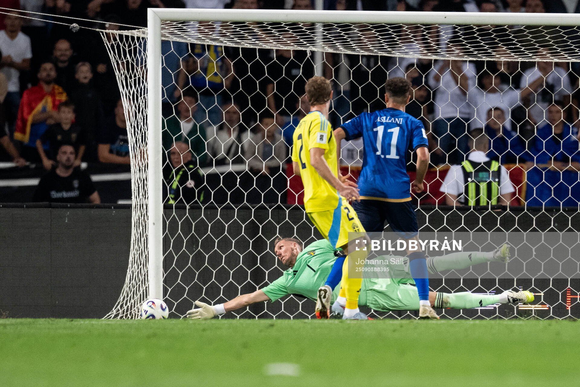Goalkeeper Robin Olsen of Sweden