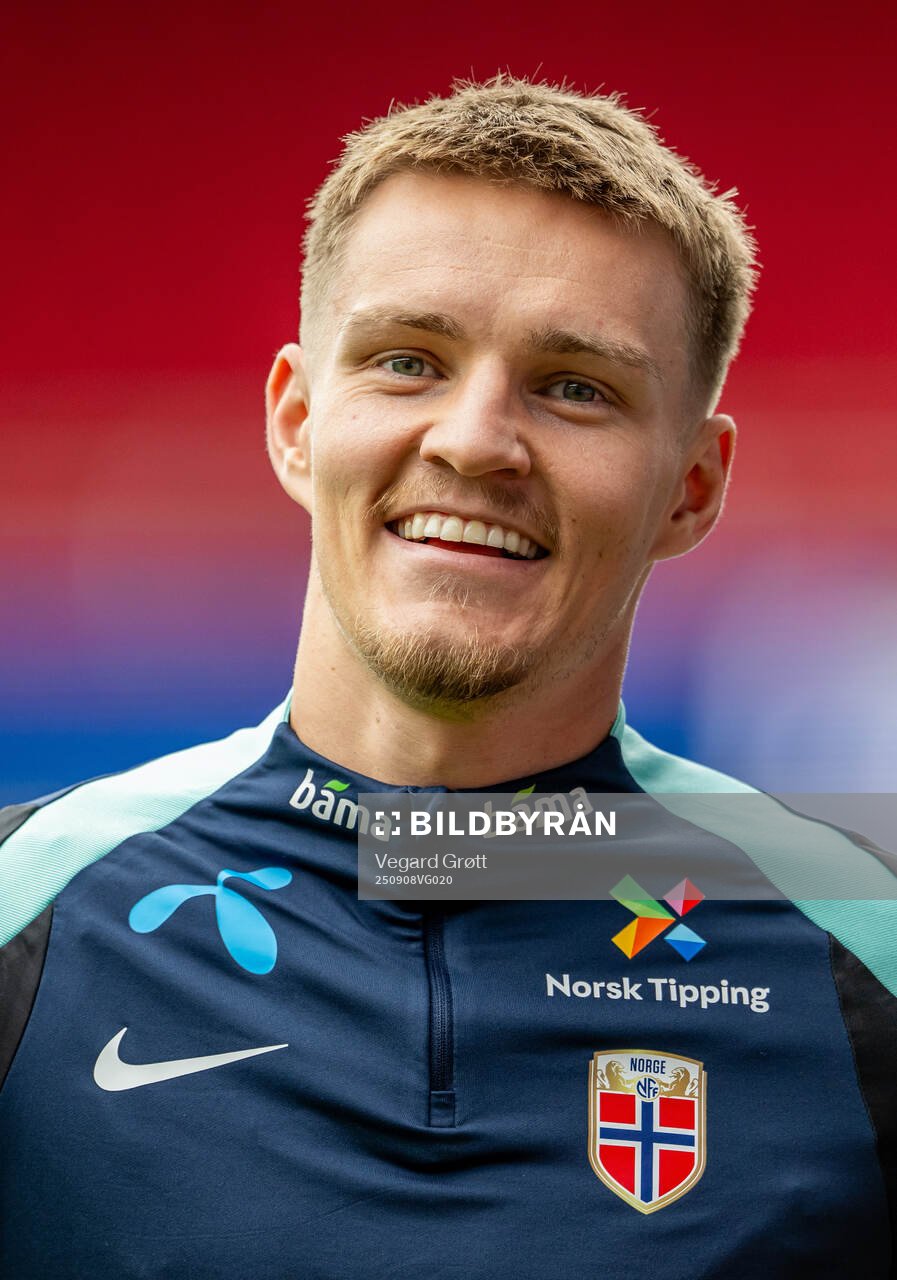 Martin Ødegaard of the Norwegian national football team