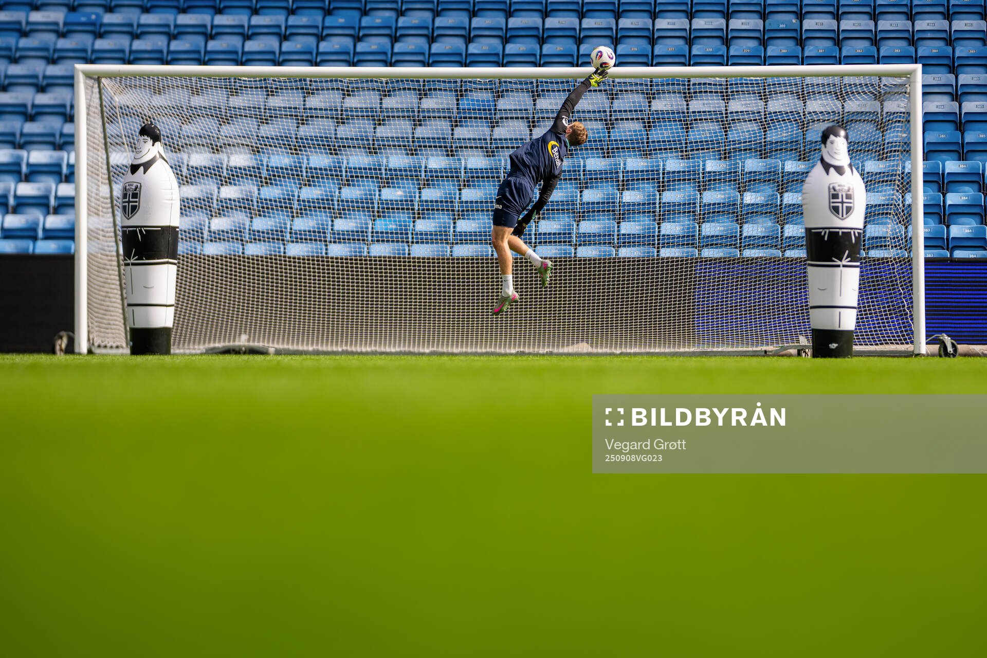 Goalkeeper Mathias Dyngeland of the Norwegian national