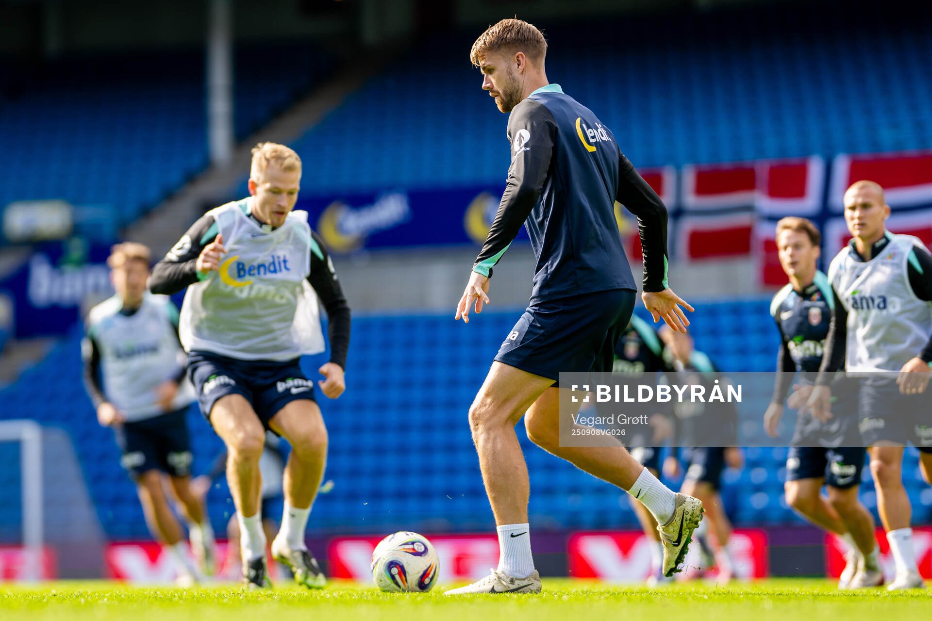 Kristoffer Ajer of the Norwegian national football team