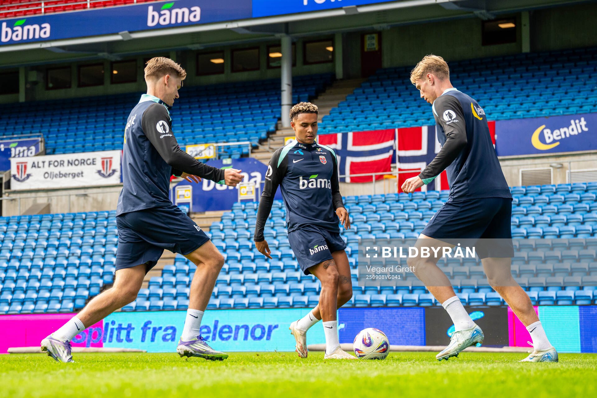David Møller Wolfe, Antonio Nusa and Torbjørn Lysaker