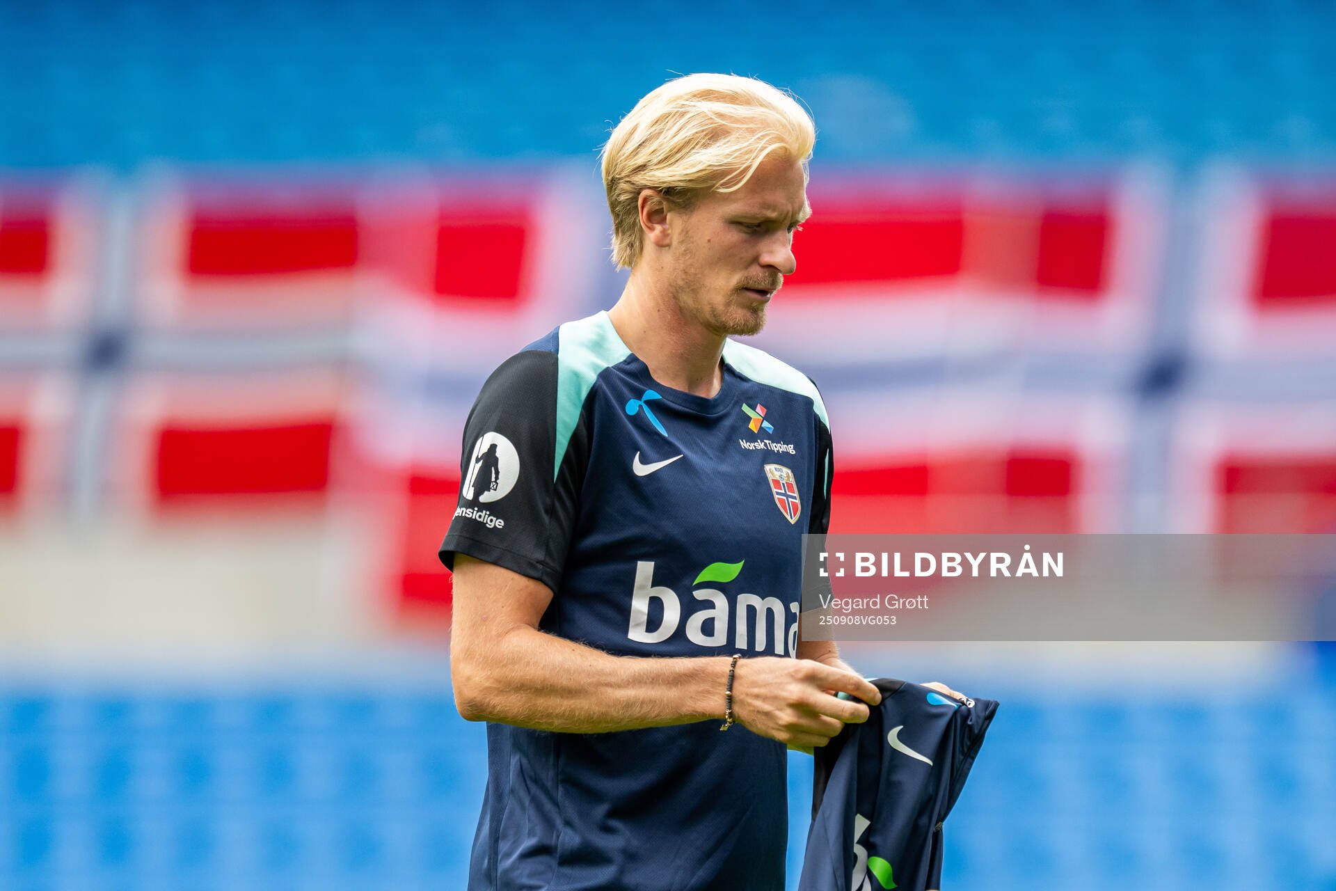Morten Thorsby of the Norwegian national football team