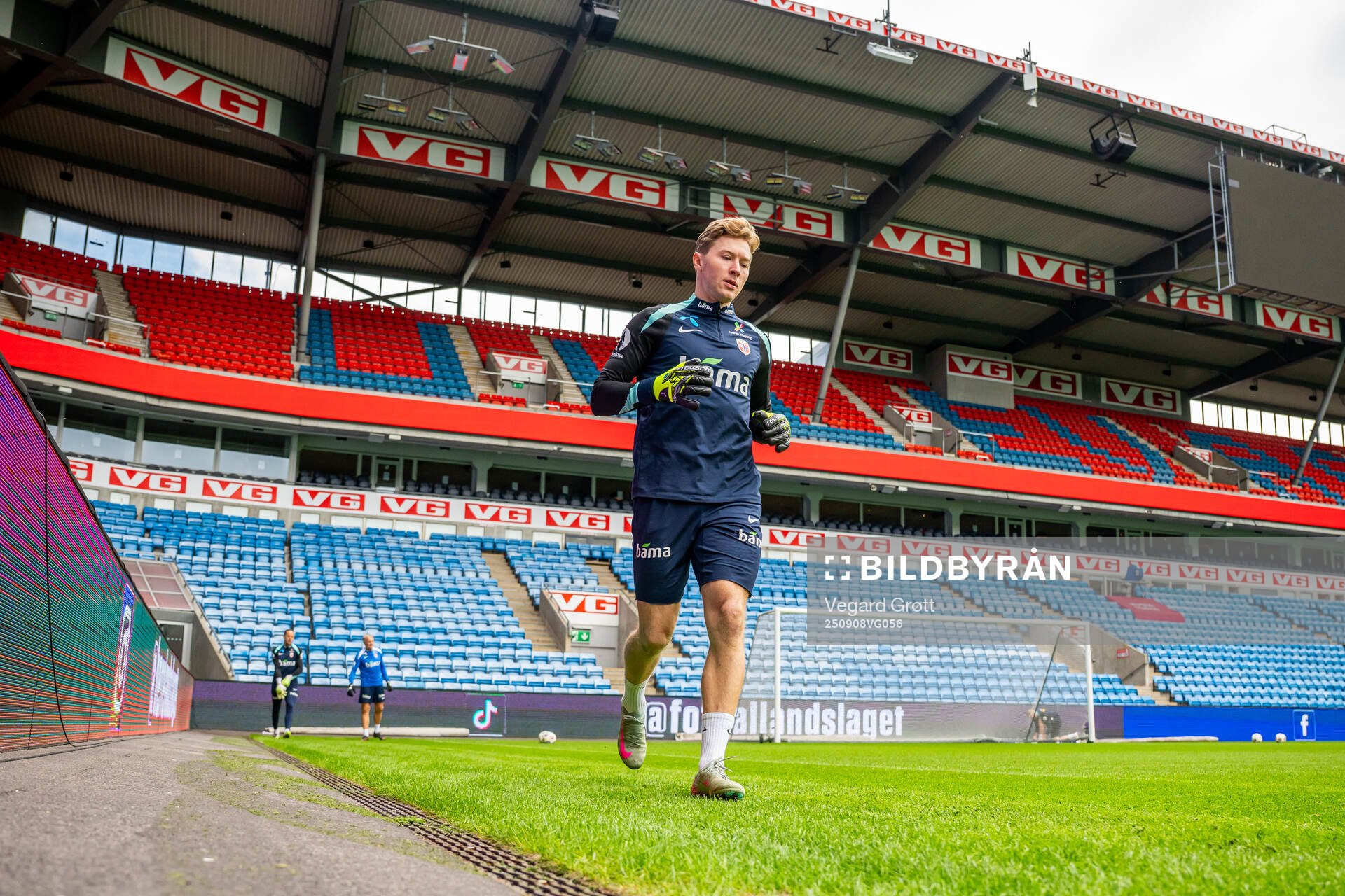 Goalkeeper Mathias Dyngeland of the Norwegian national