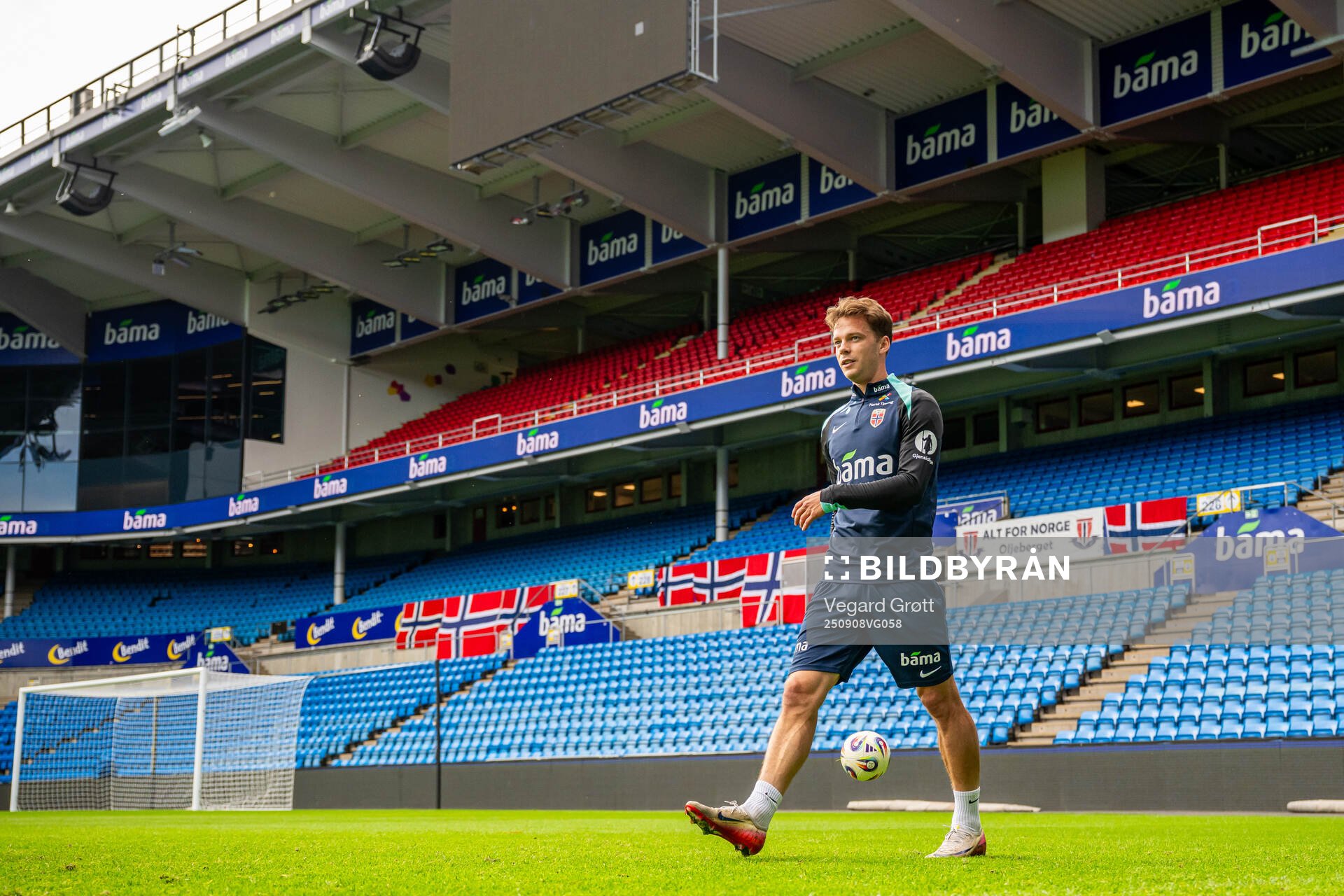 Felix Horn Myhre of the Norwegian national football team