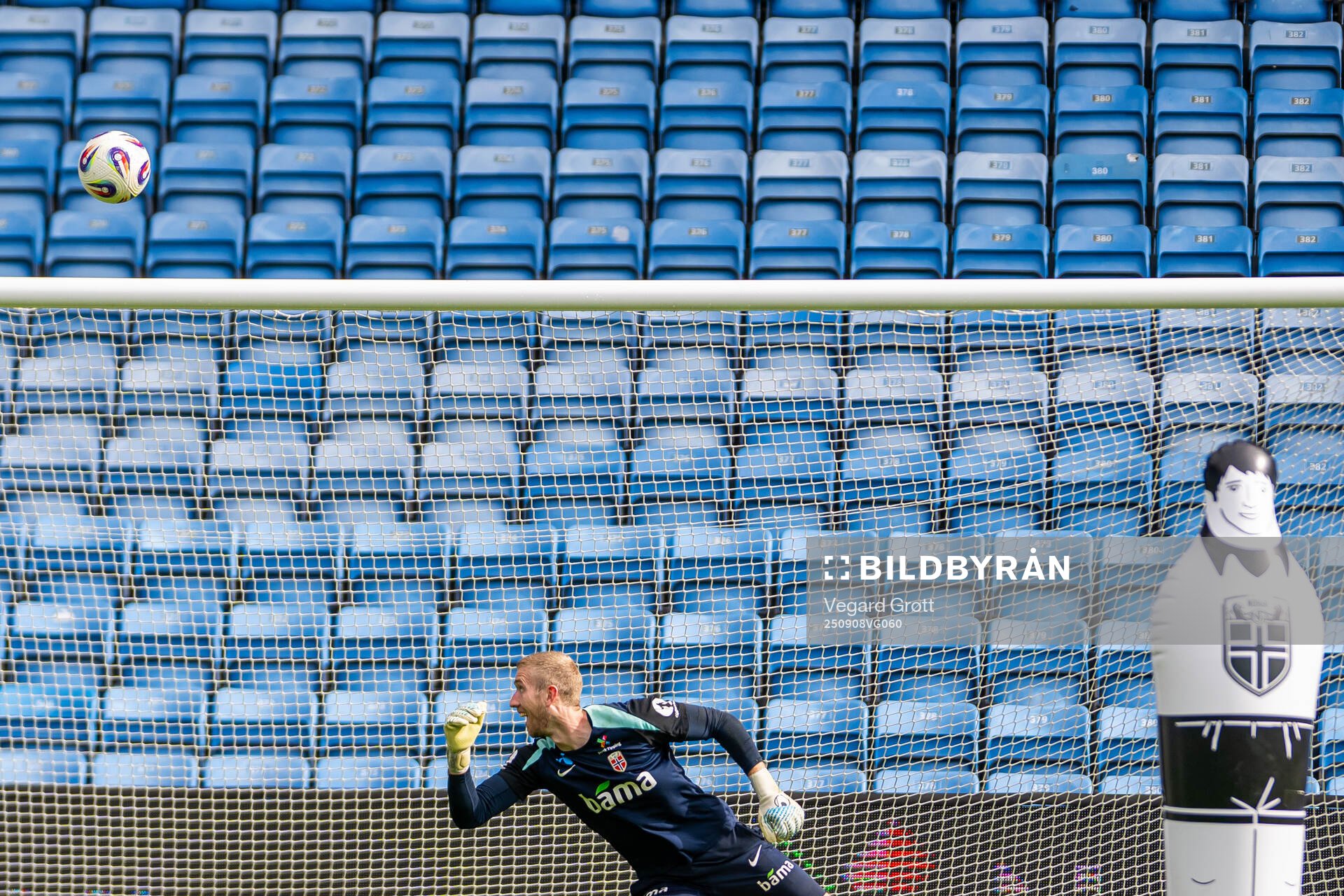 Goalkeeper Egil Selvik of the Norwegian national football