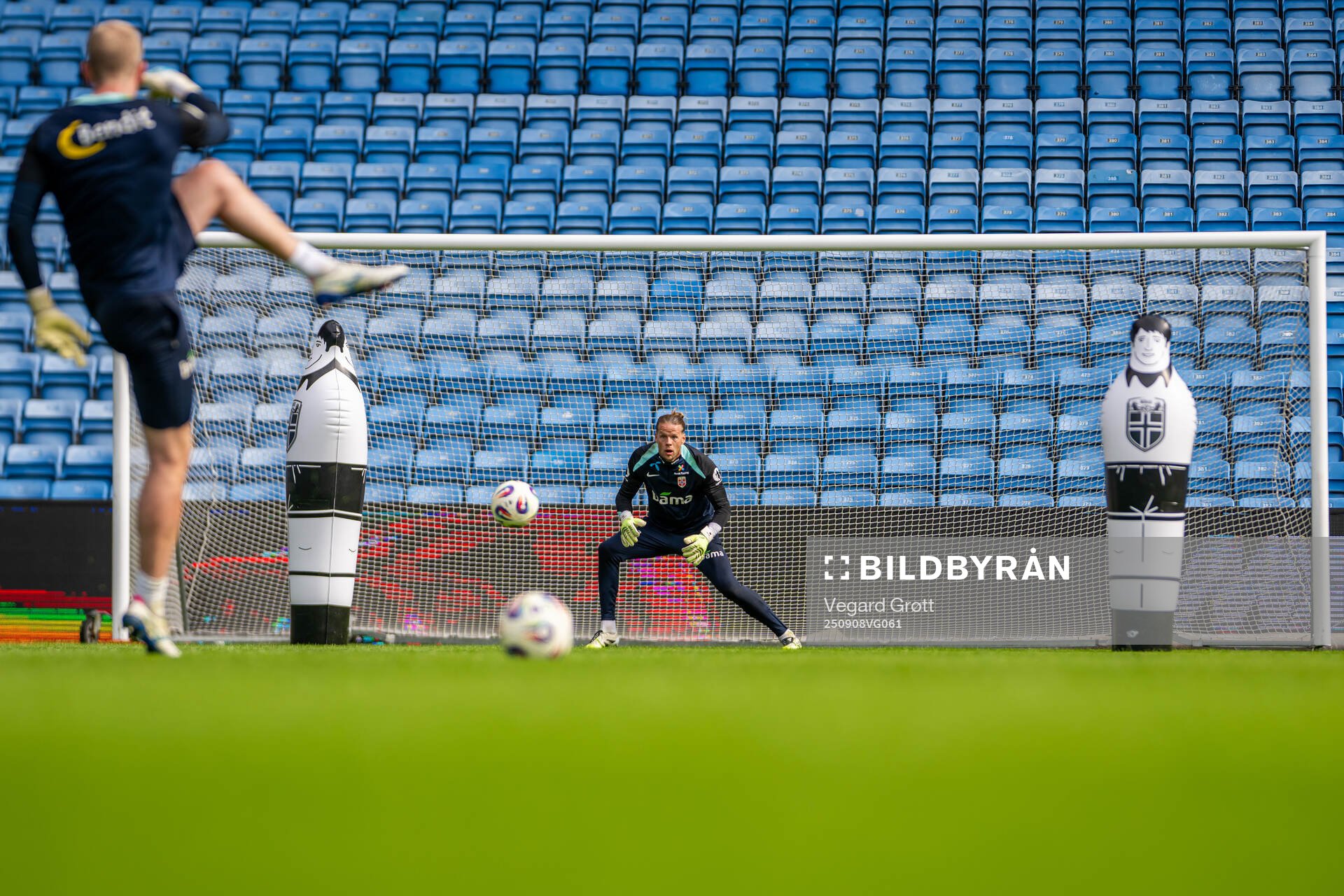 Goalkeeper Ørjan Håskjold Nyland of the Norwegian