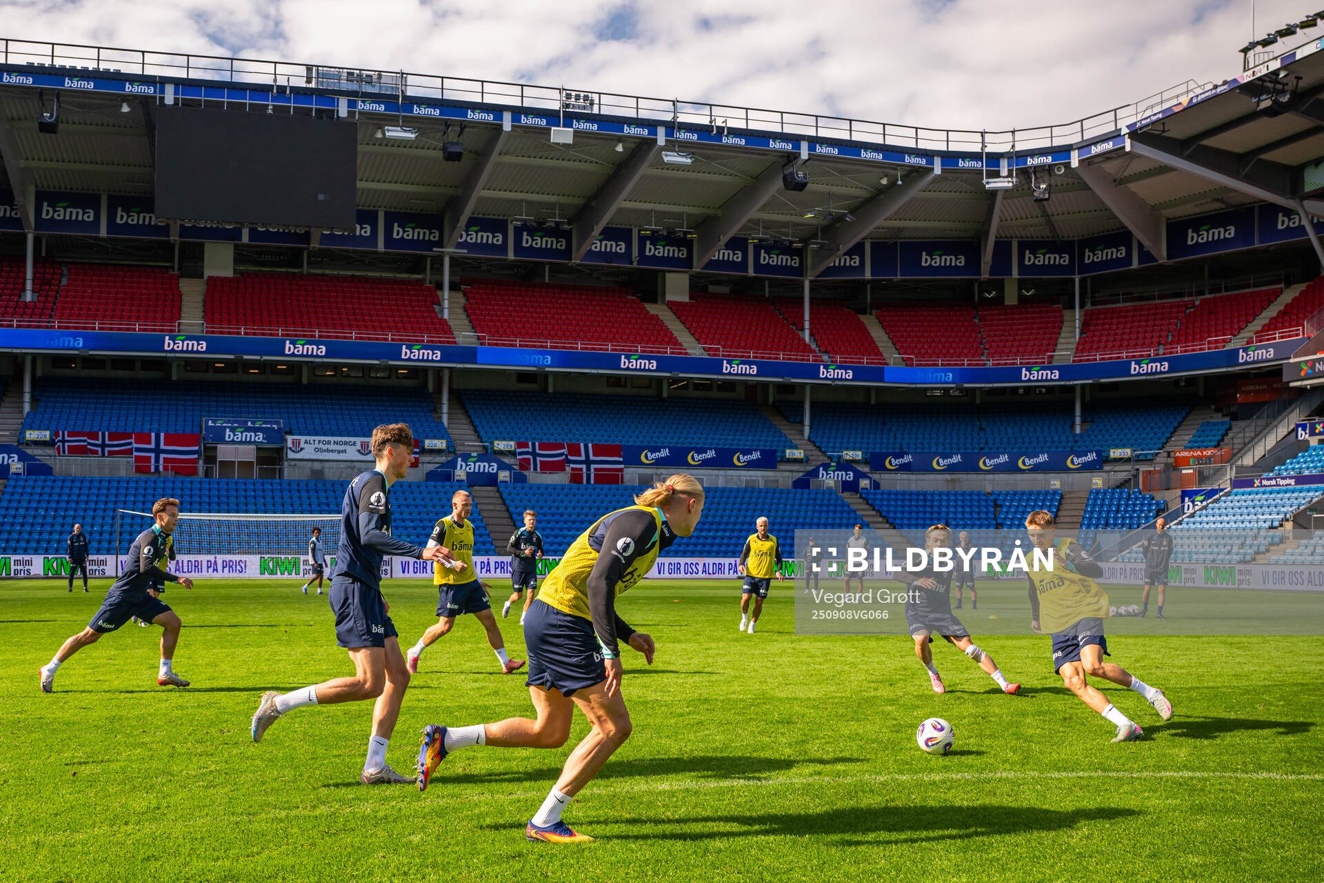 Erling Braut Haaland, Patrick Berg and Martin Ødegaard of