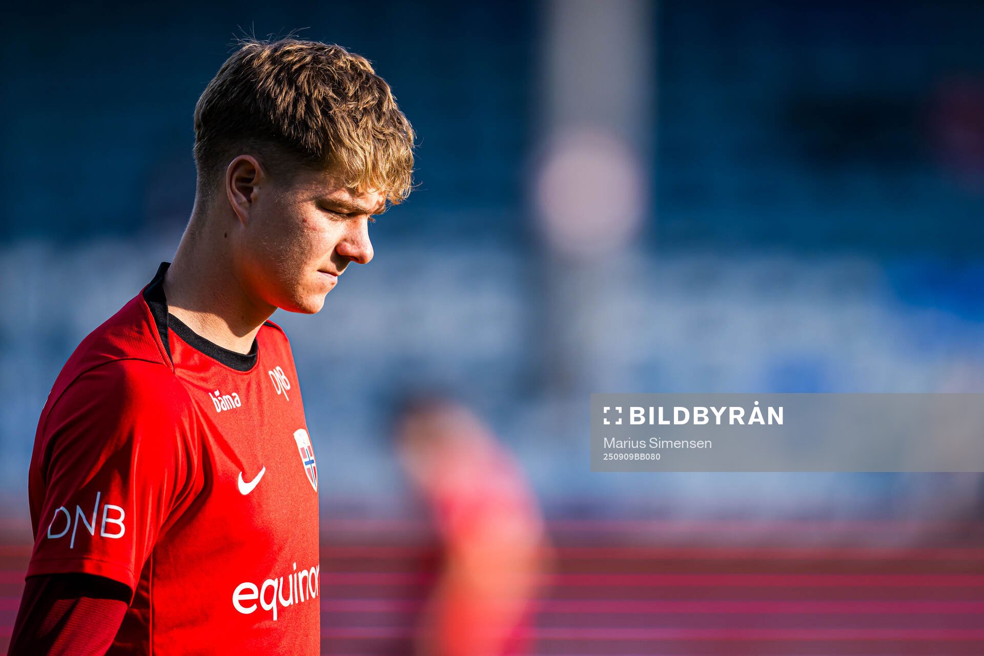 Sander Hestetun Kilen of Norway warms up