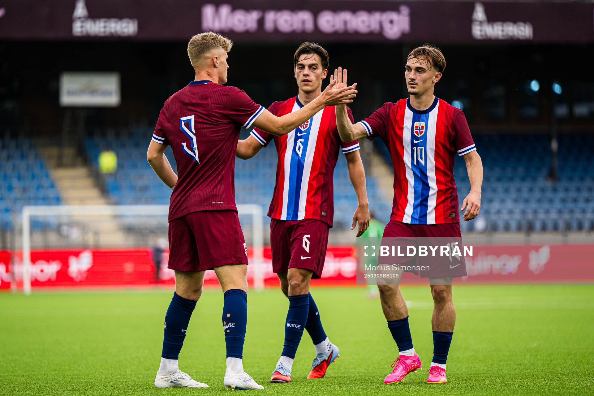 Sindre Walle Egeli of Norway celebrates