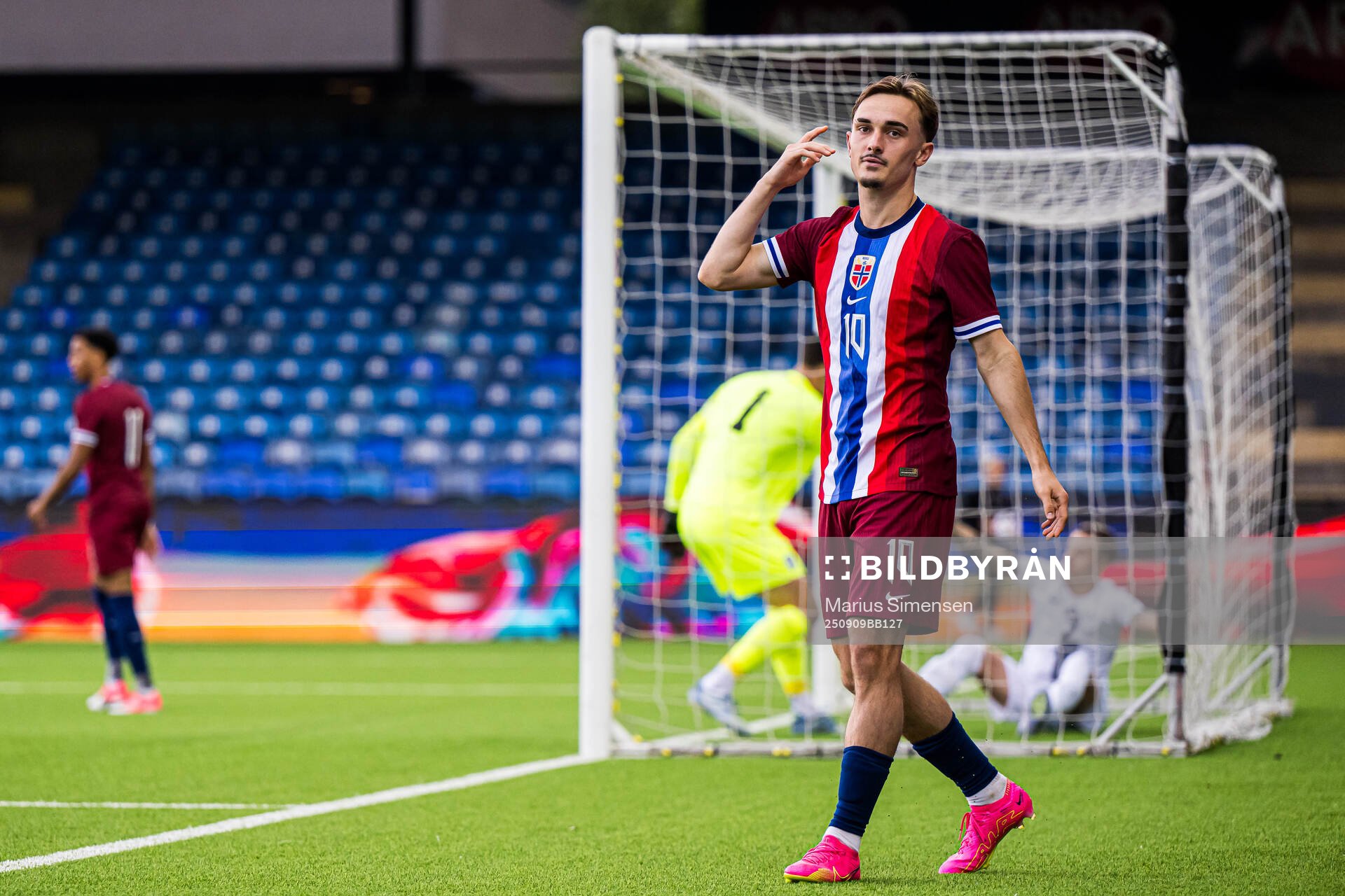 Marius Sivertsen Broholm of Norway reacts