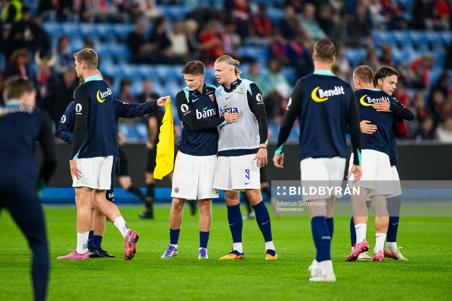 David Møller Wolfe and Erling Braut Haaland of Norway