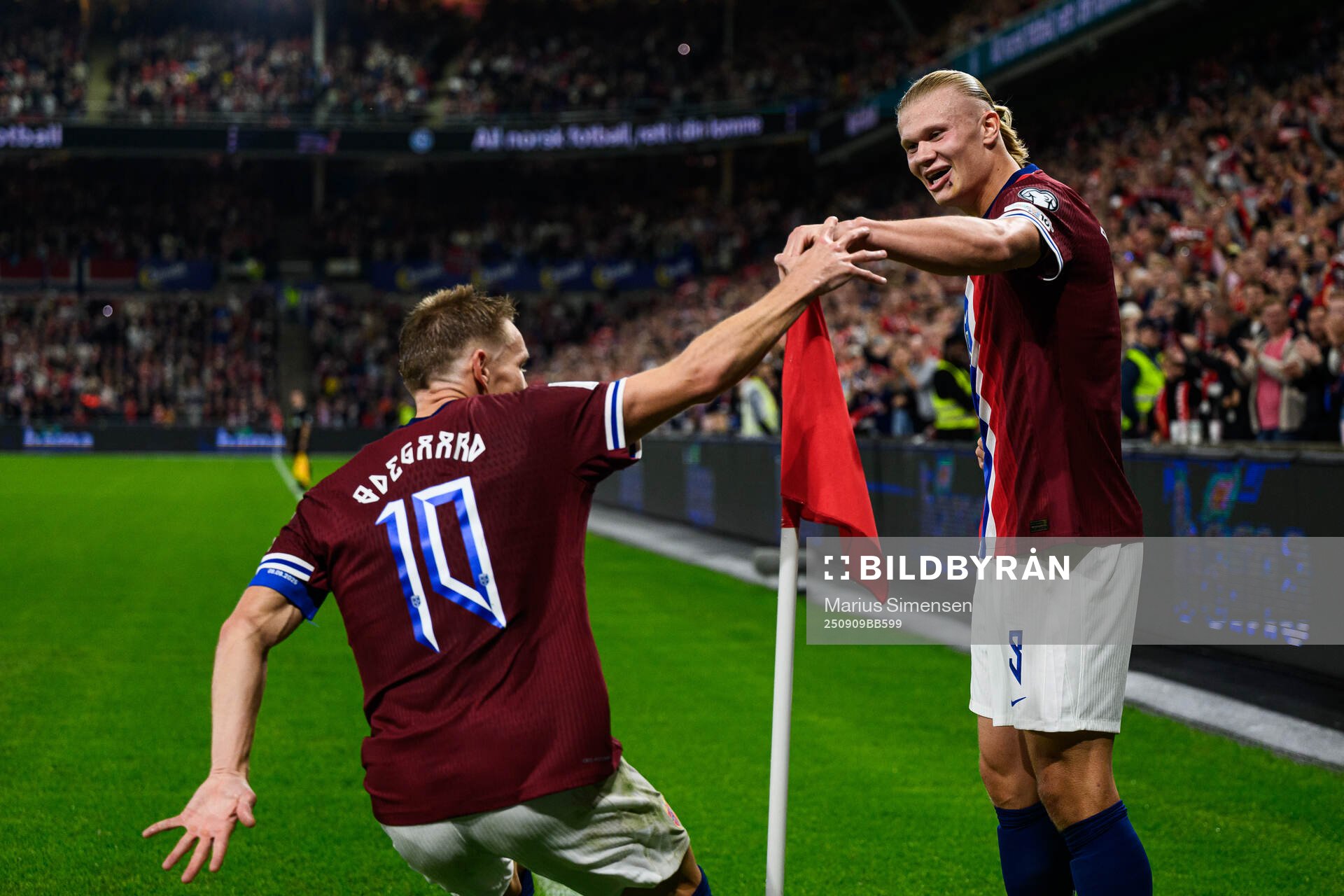 Erling Braut Haaland of Norway celebrates