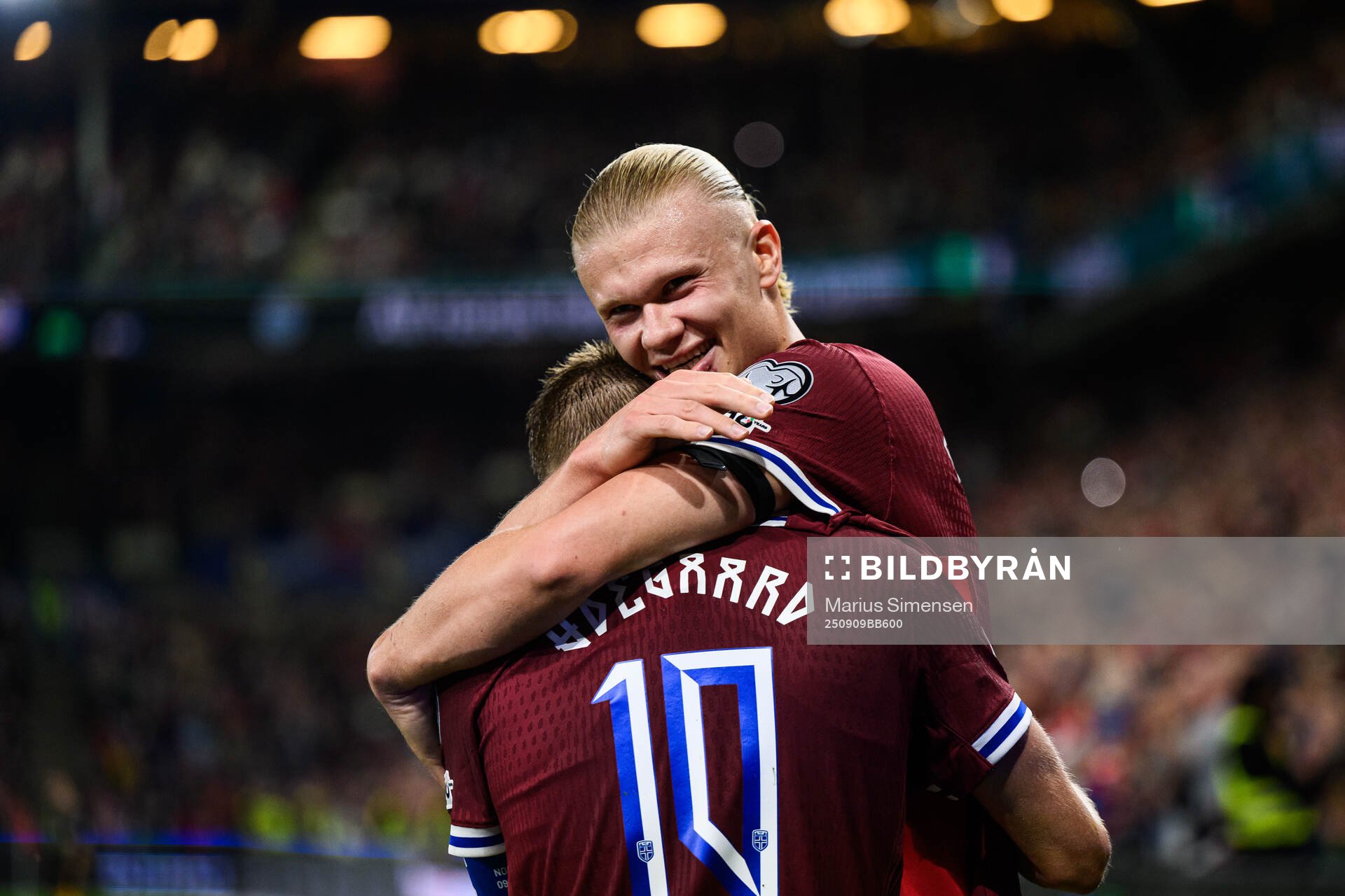 Erling Braut Haaland of Norway celebrates