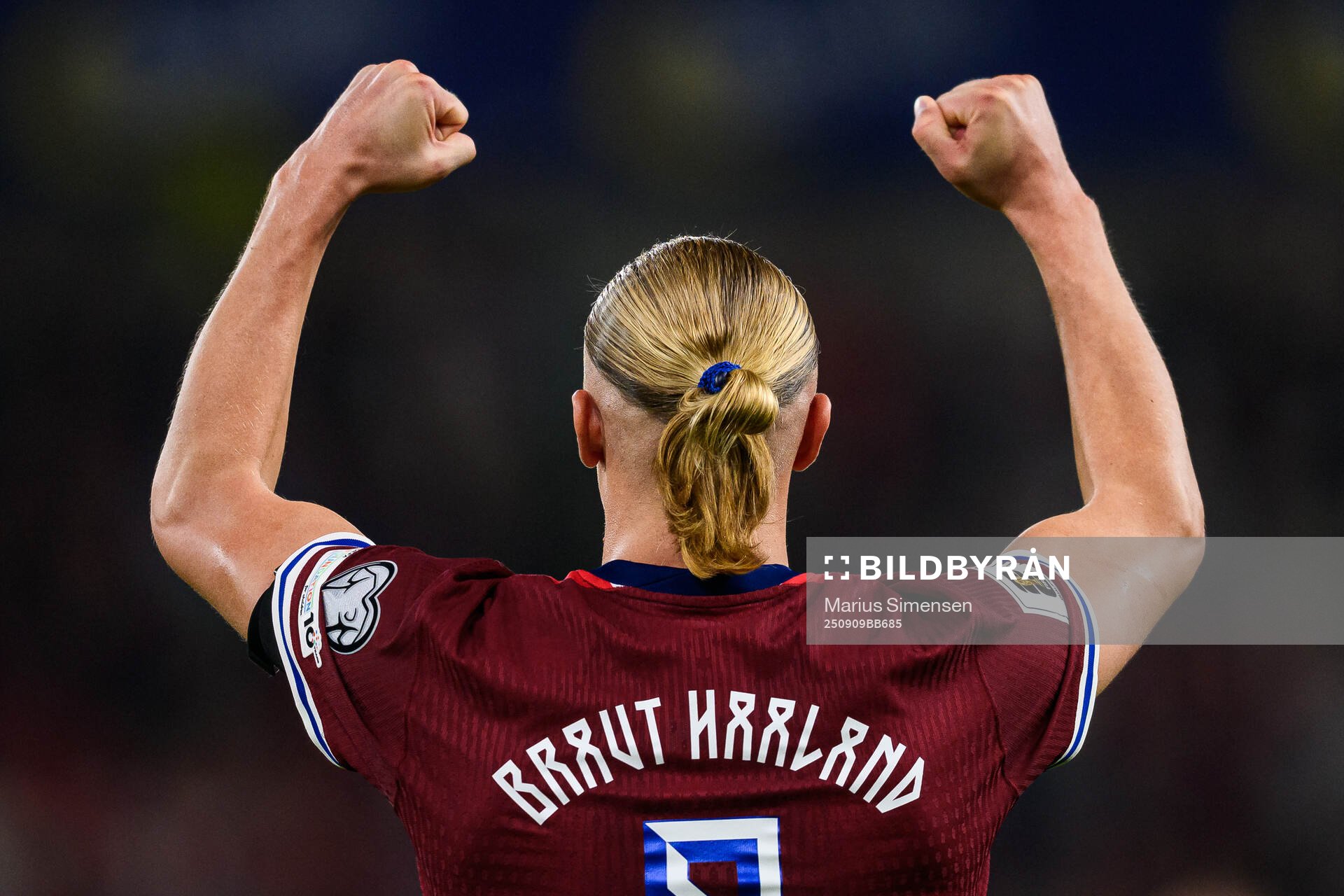 Erling Braut Haaland of Norway celebrates