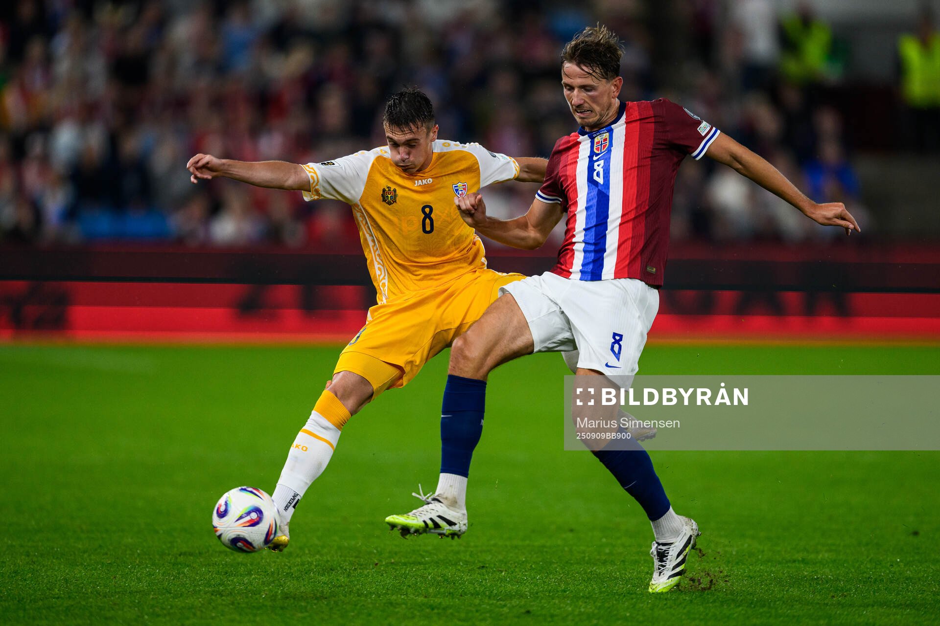 Nichita Motpan of Moldova  and Sander Berge of Norway