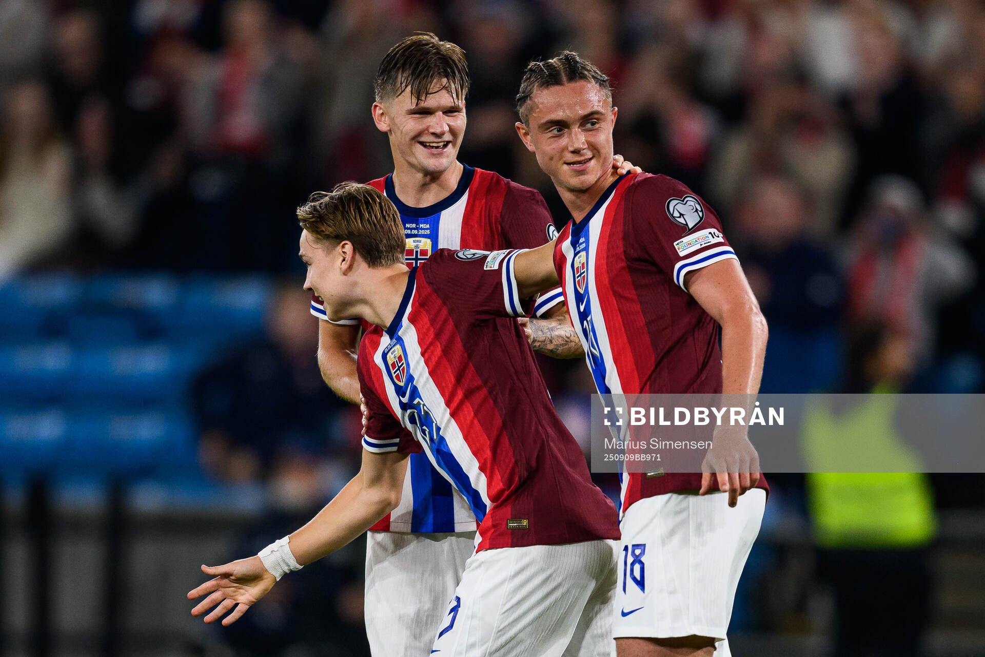 Thelo Aasgaard of Norway celebrates