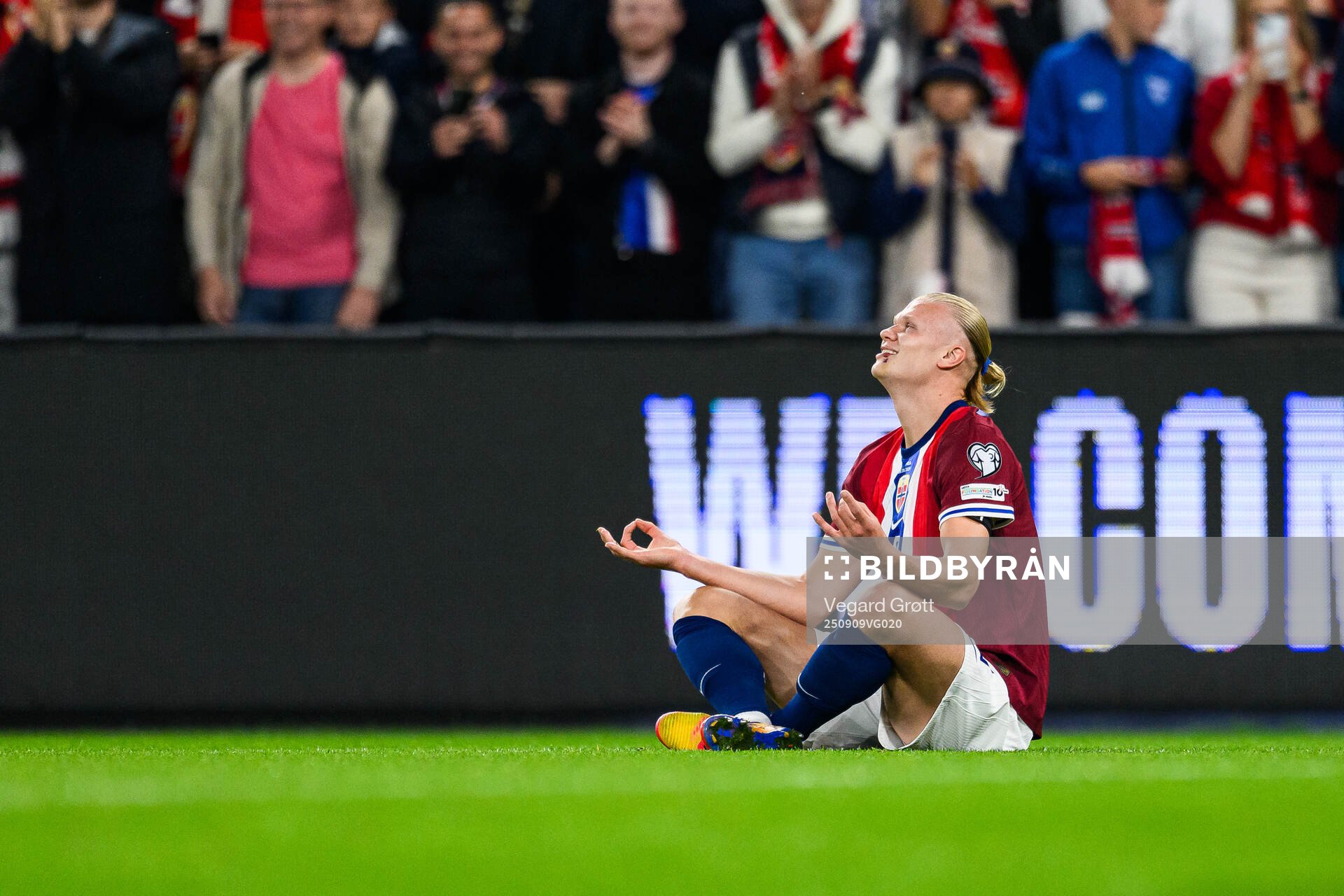 Erling Braut Haaland of Norway celebrates