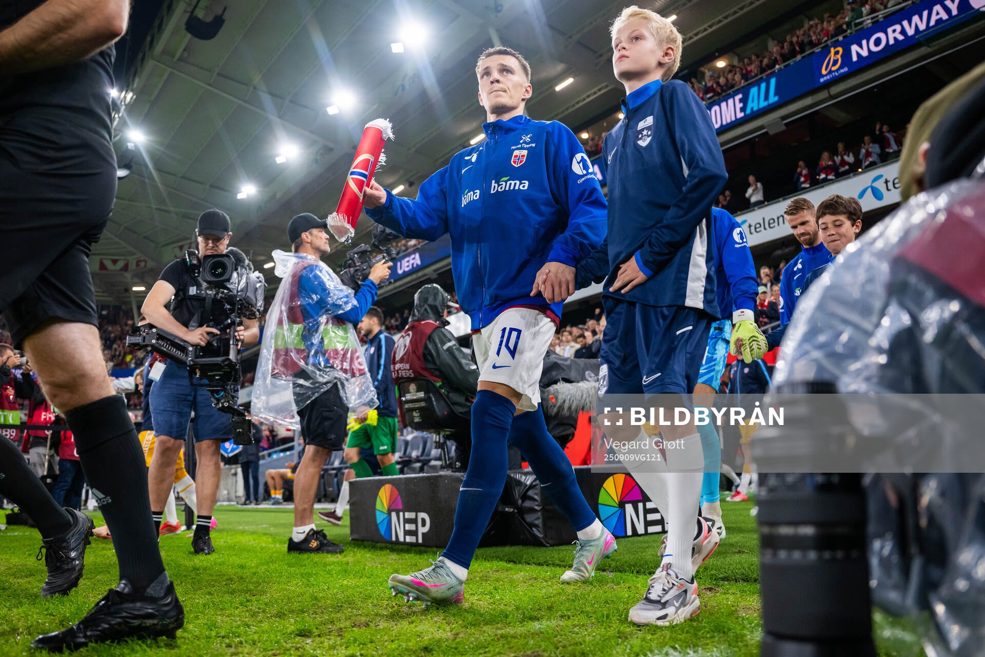 Martin Ødegaard of Norway enters the pitch