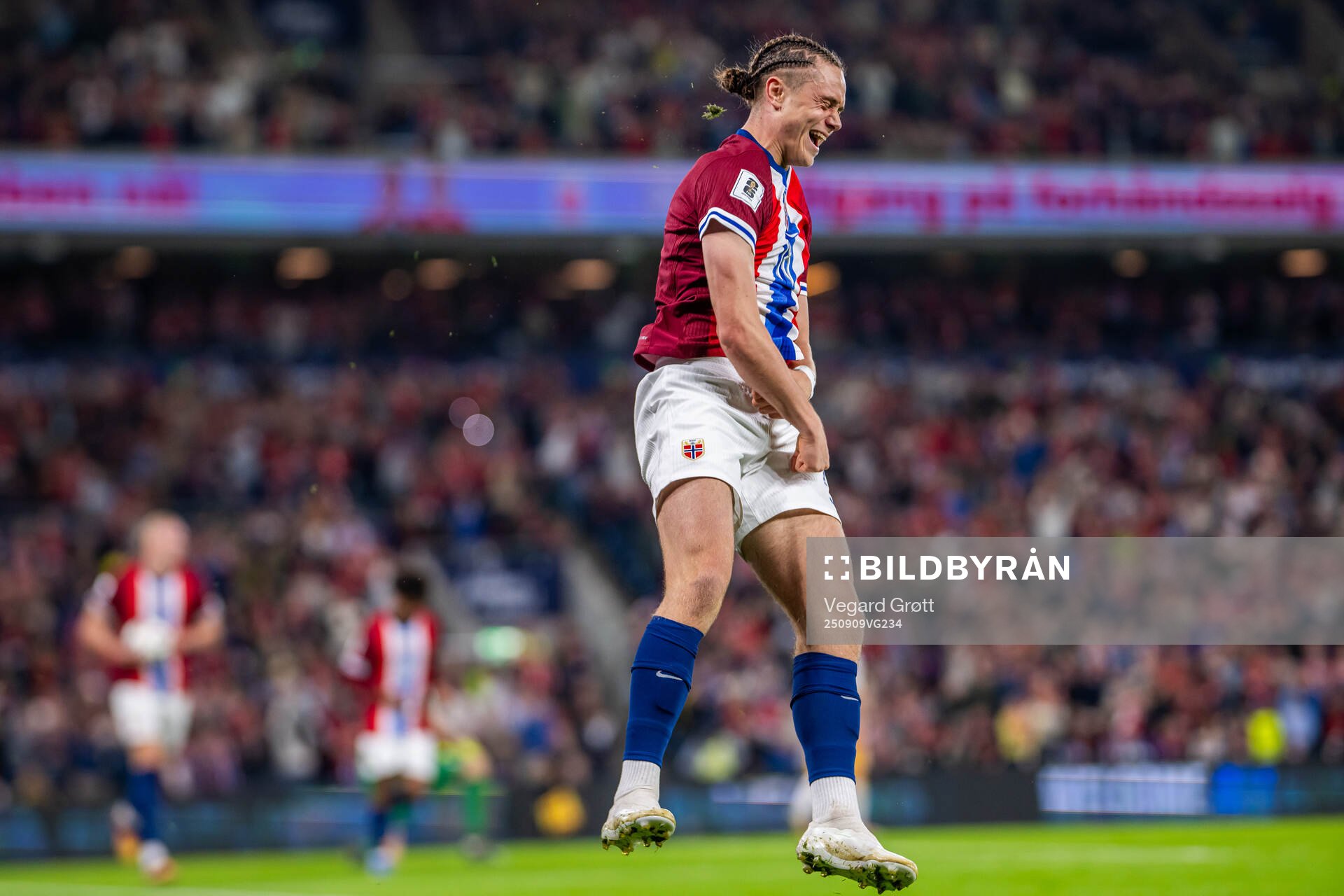 Thelo Aasgaard of Norway celebrates