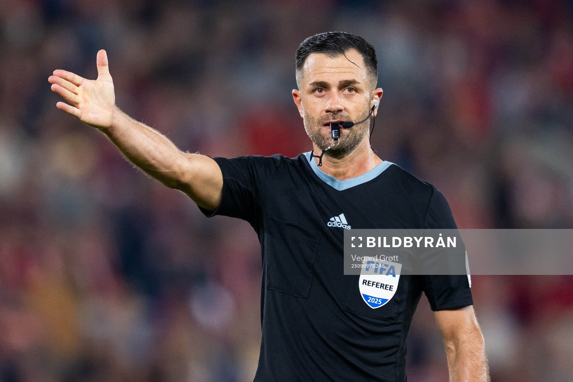 Referee Balázs Berke
