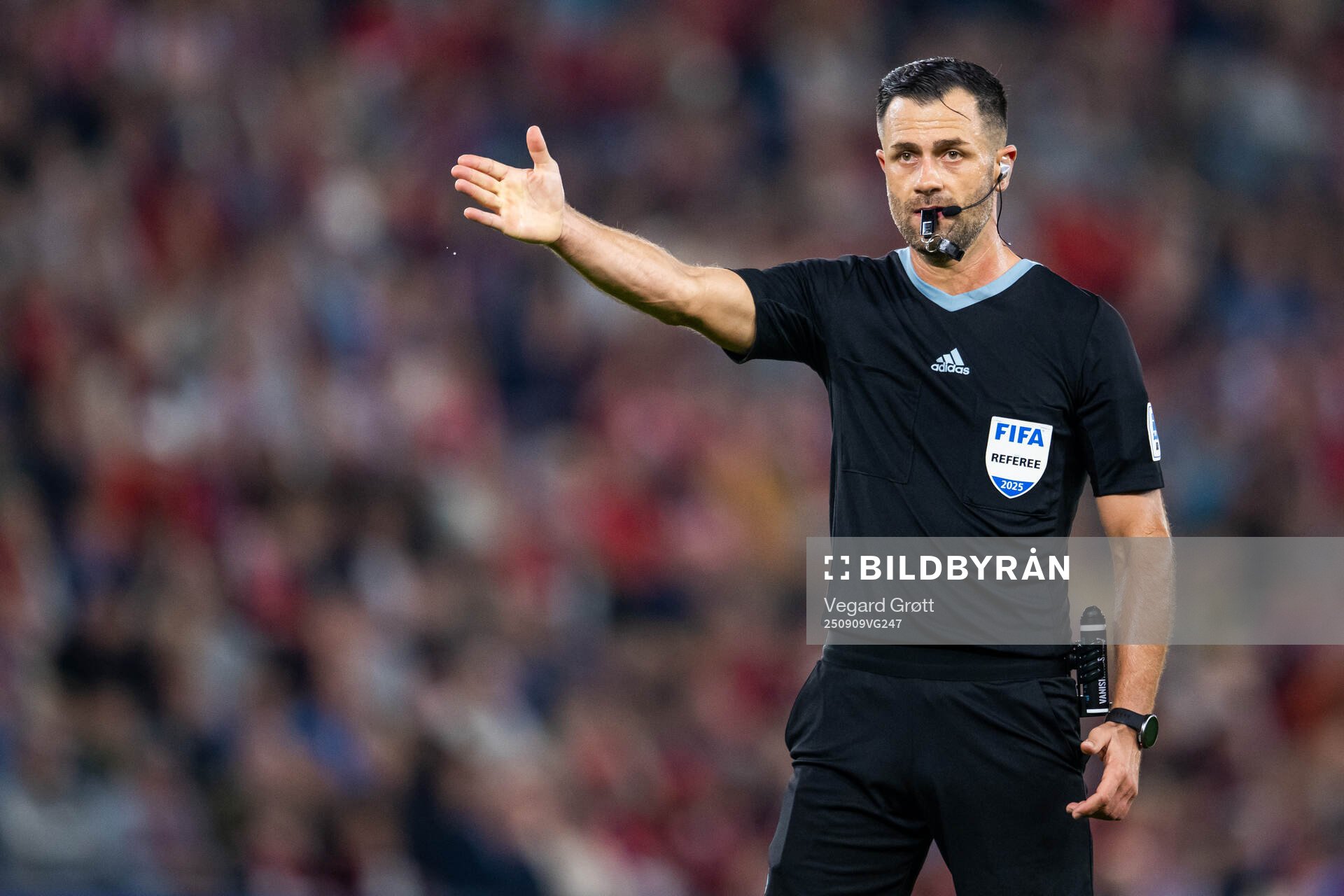 Referee Balázs Berke