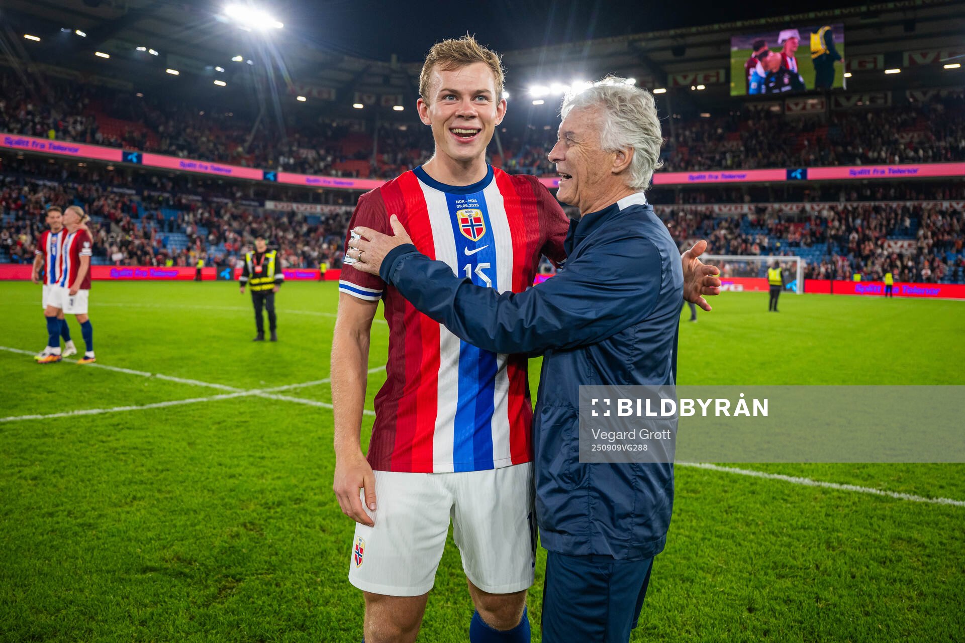 Aune Heggebø and doctor Ola Sand of Norway