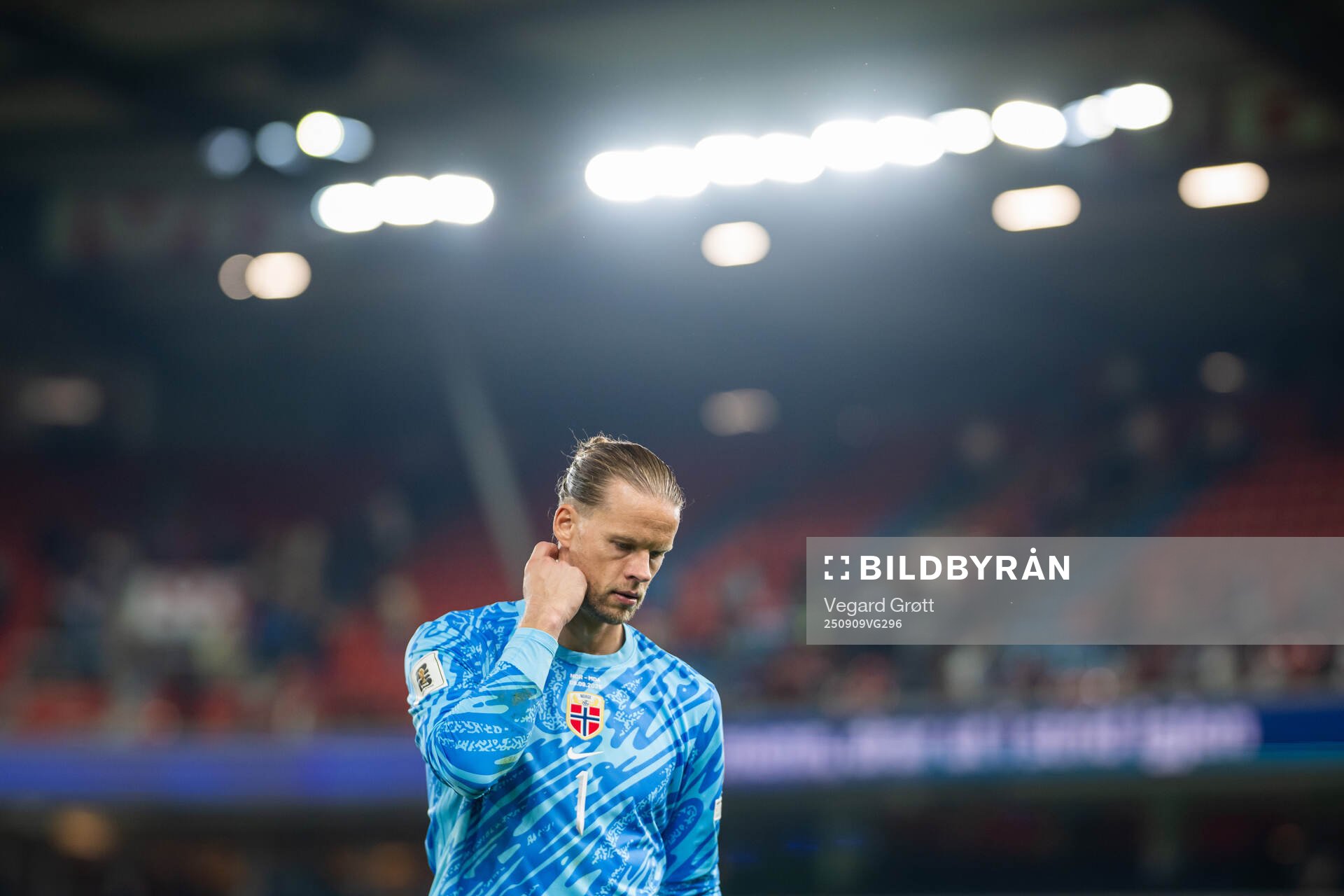 Goalkeeper Ørjan Nyland of Norway