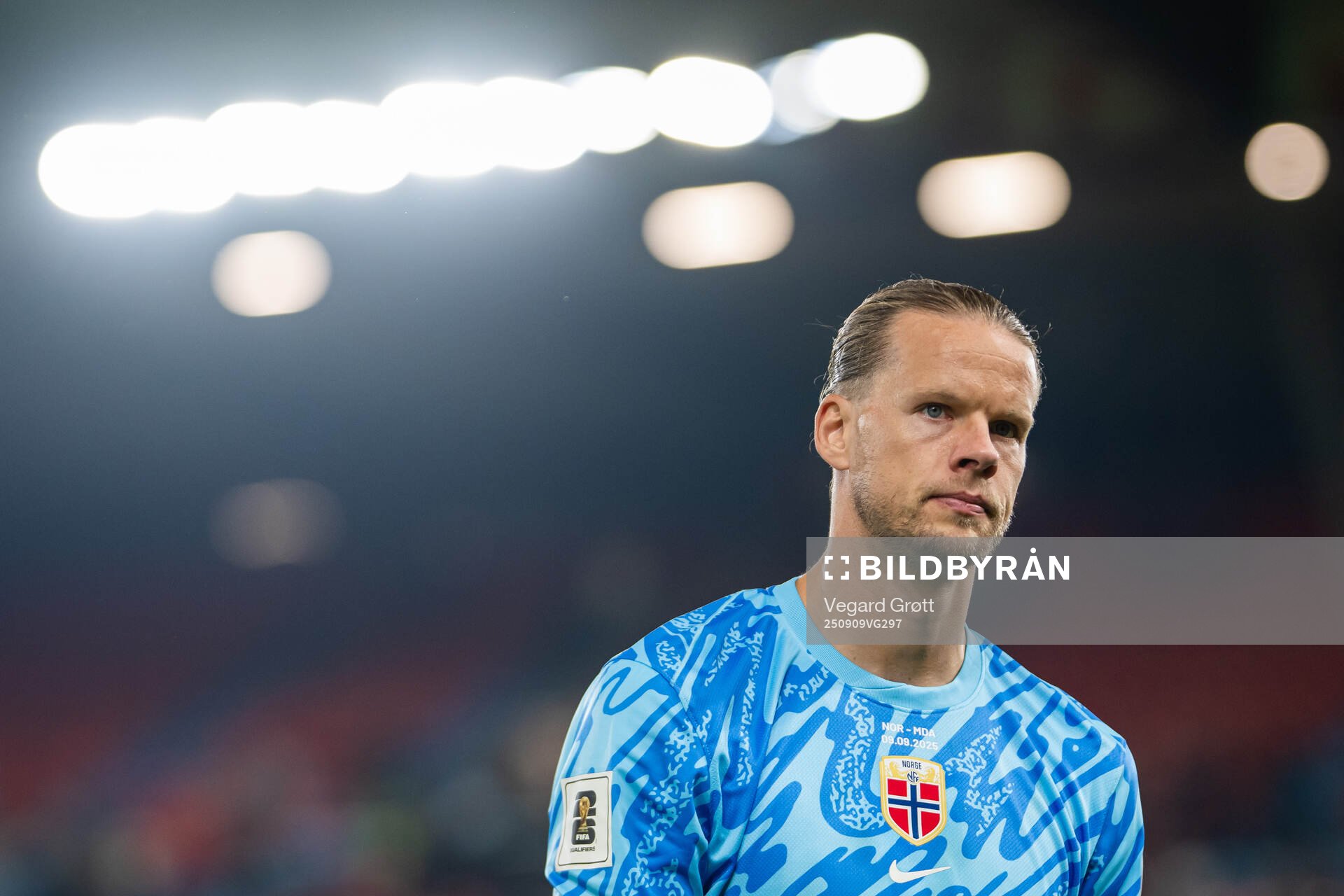 Goalkeeper Ørjan Nyland of Norway