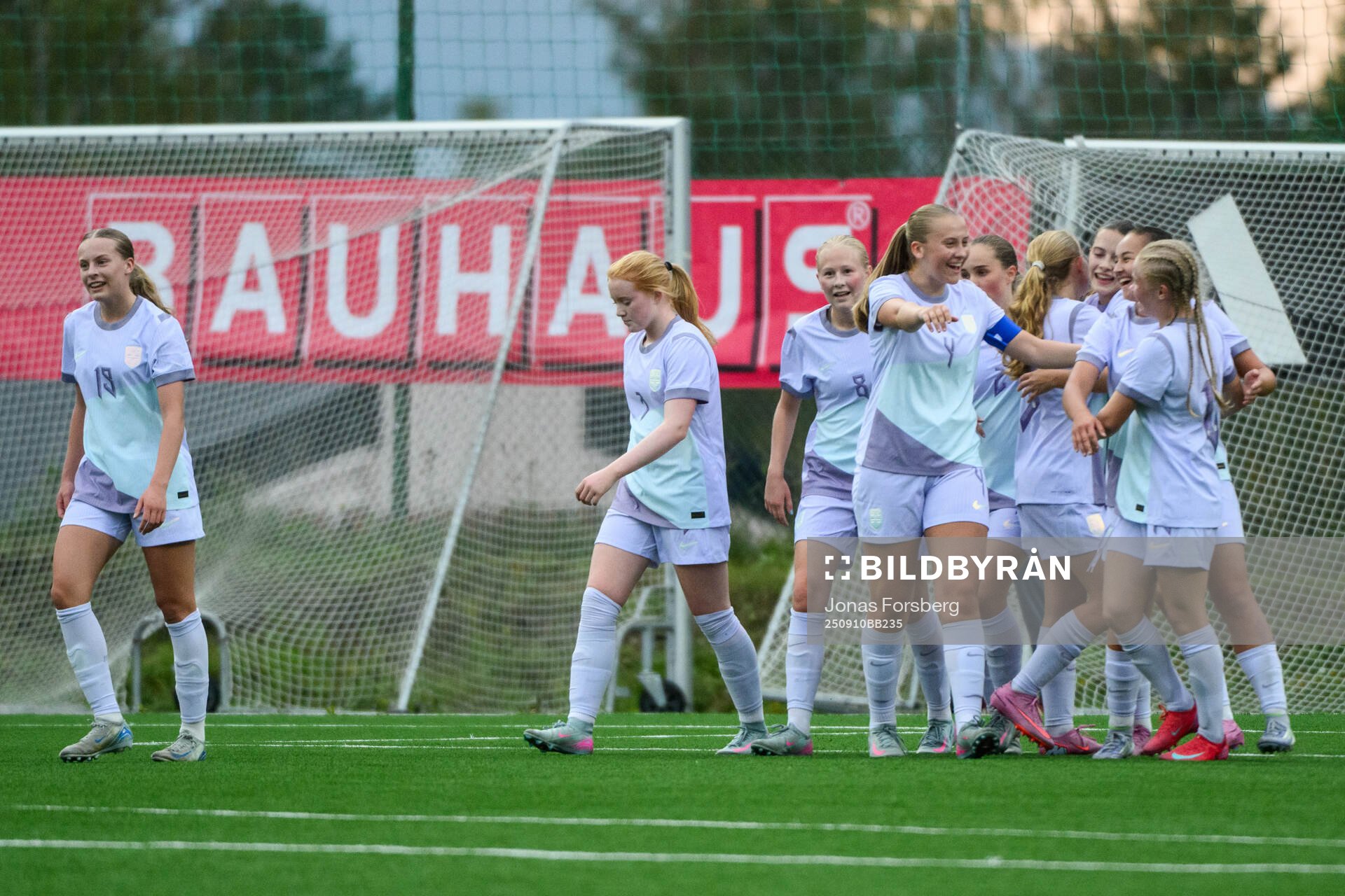 Norges spelare jublar