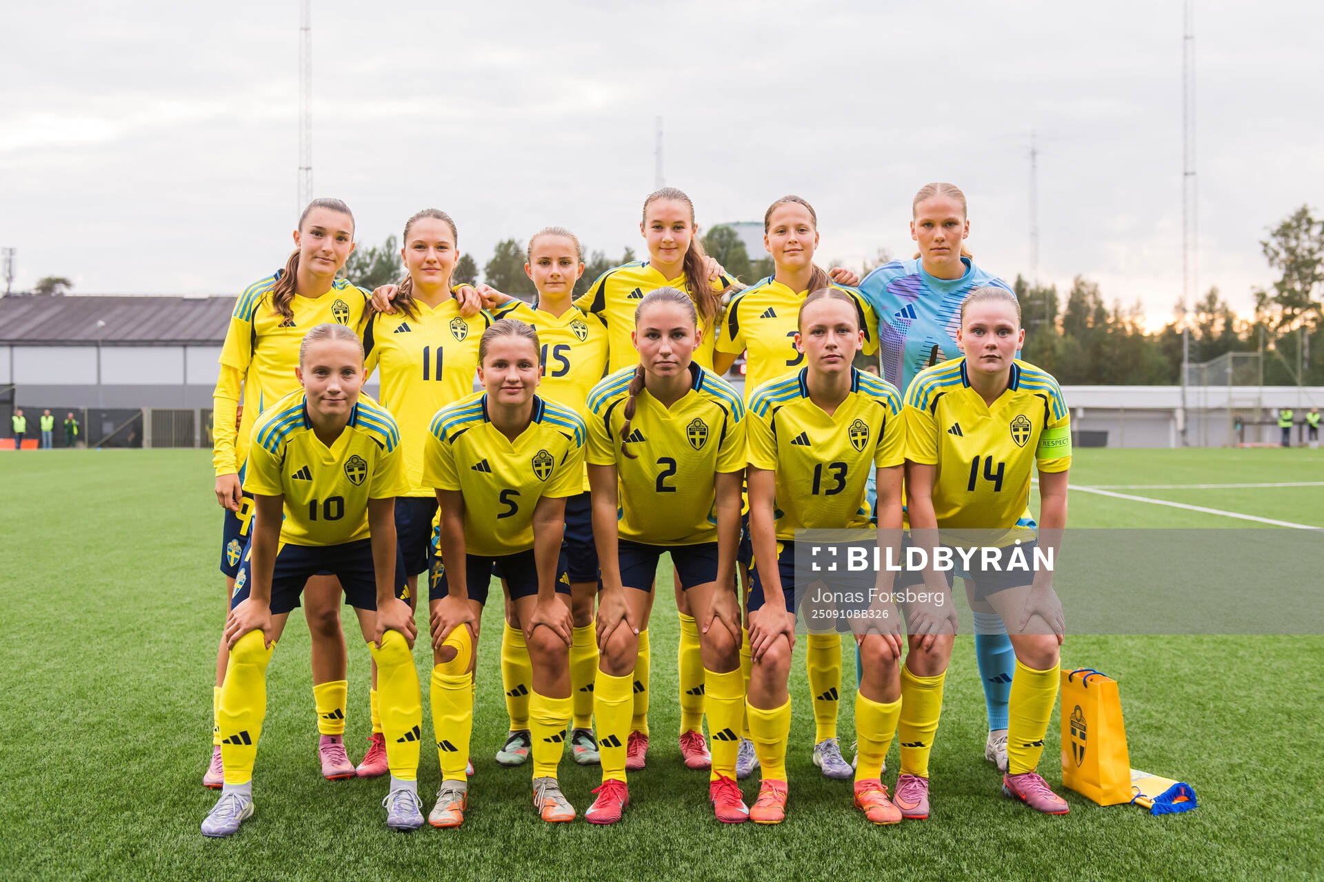Sveriges startelva bestående av Rona Krasniqi, Zofia