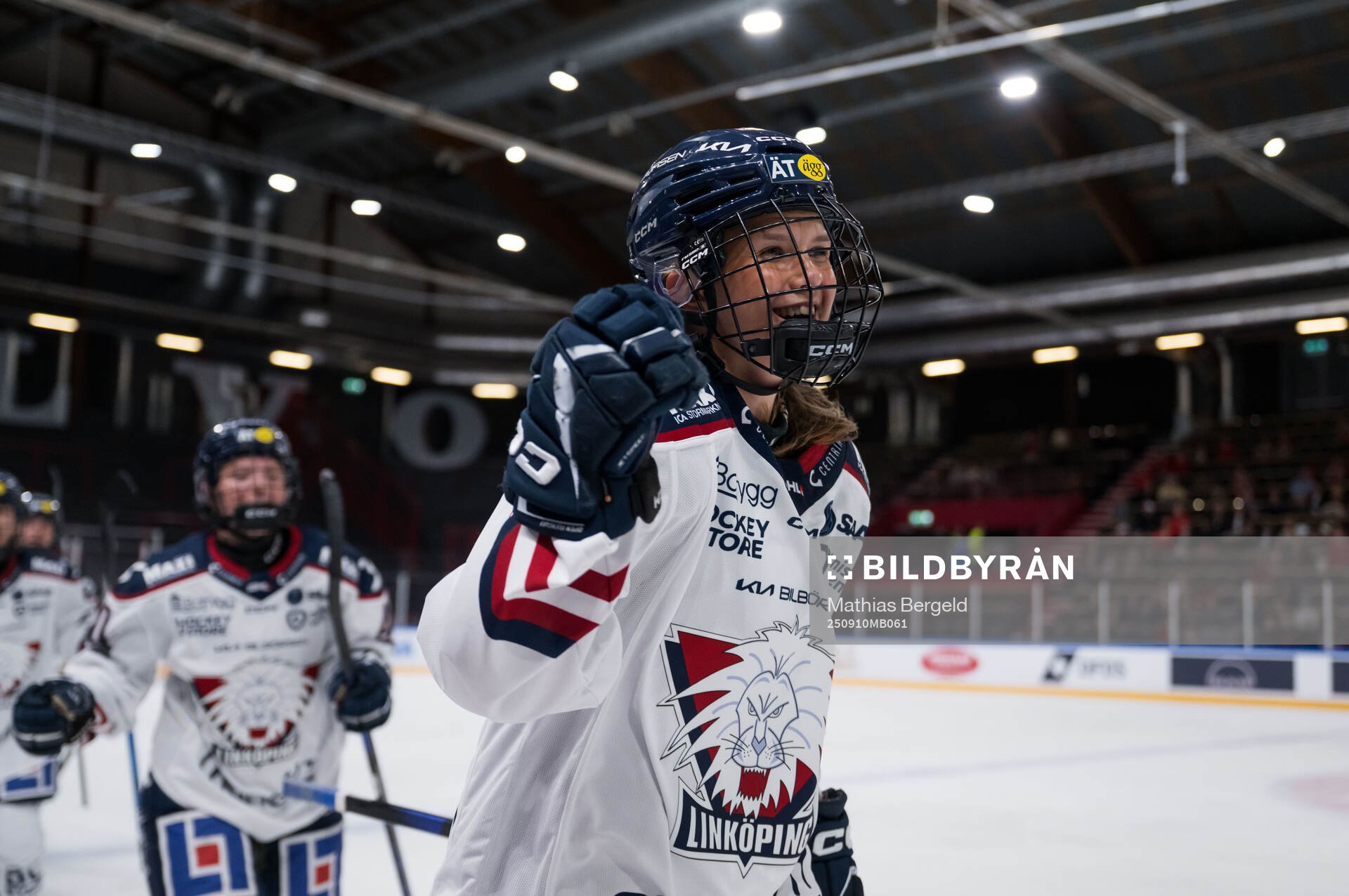 Linköpings Ella Jämsén jublar