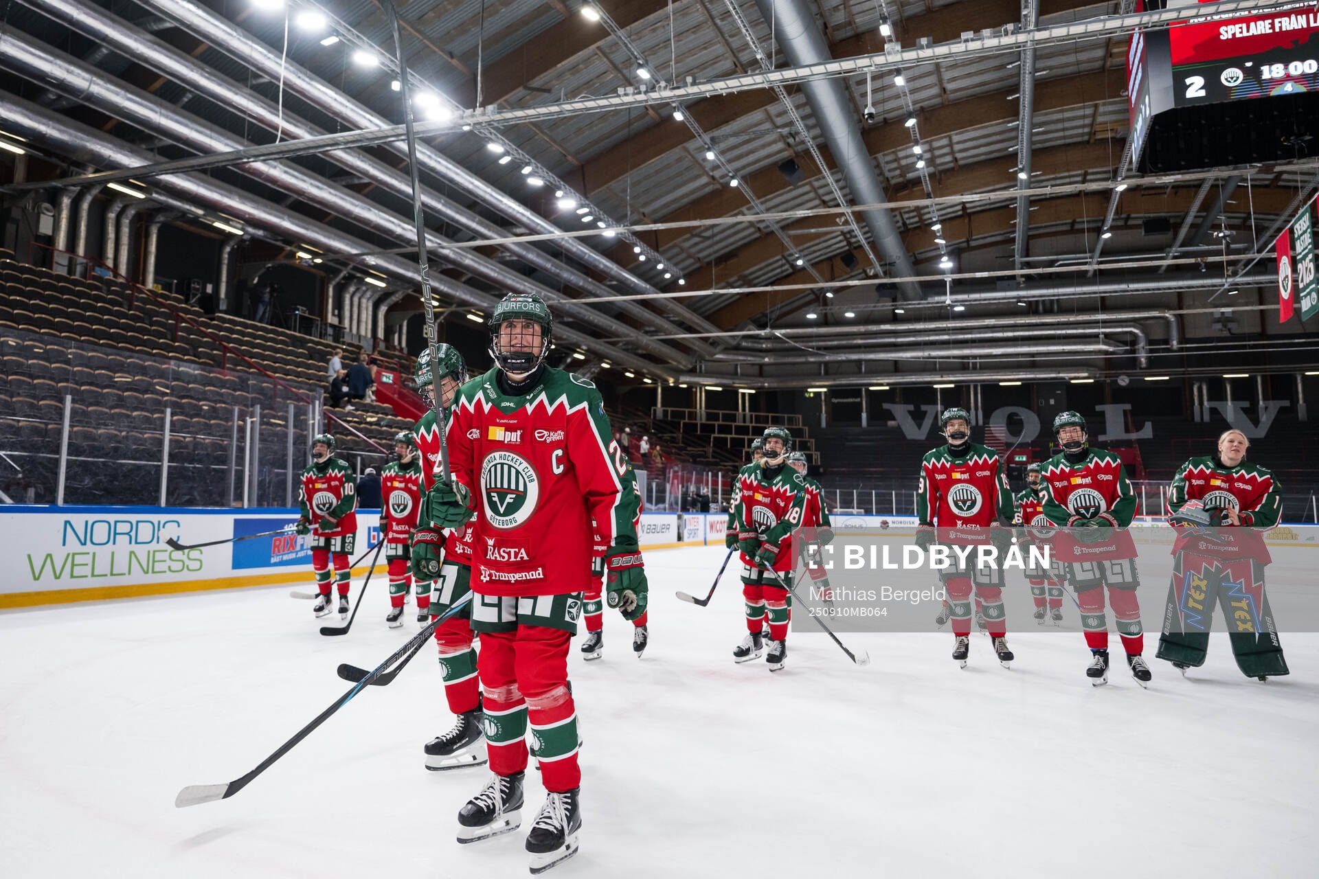 Frölundas Hanna Olsson jublar