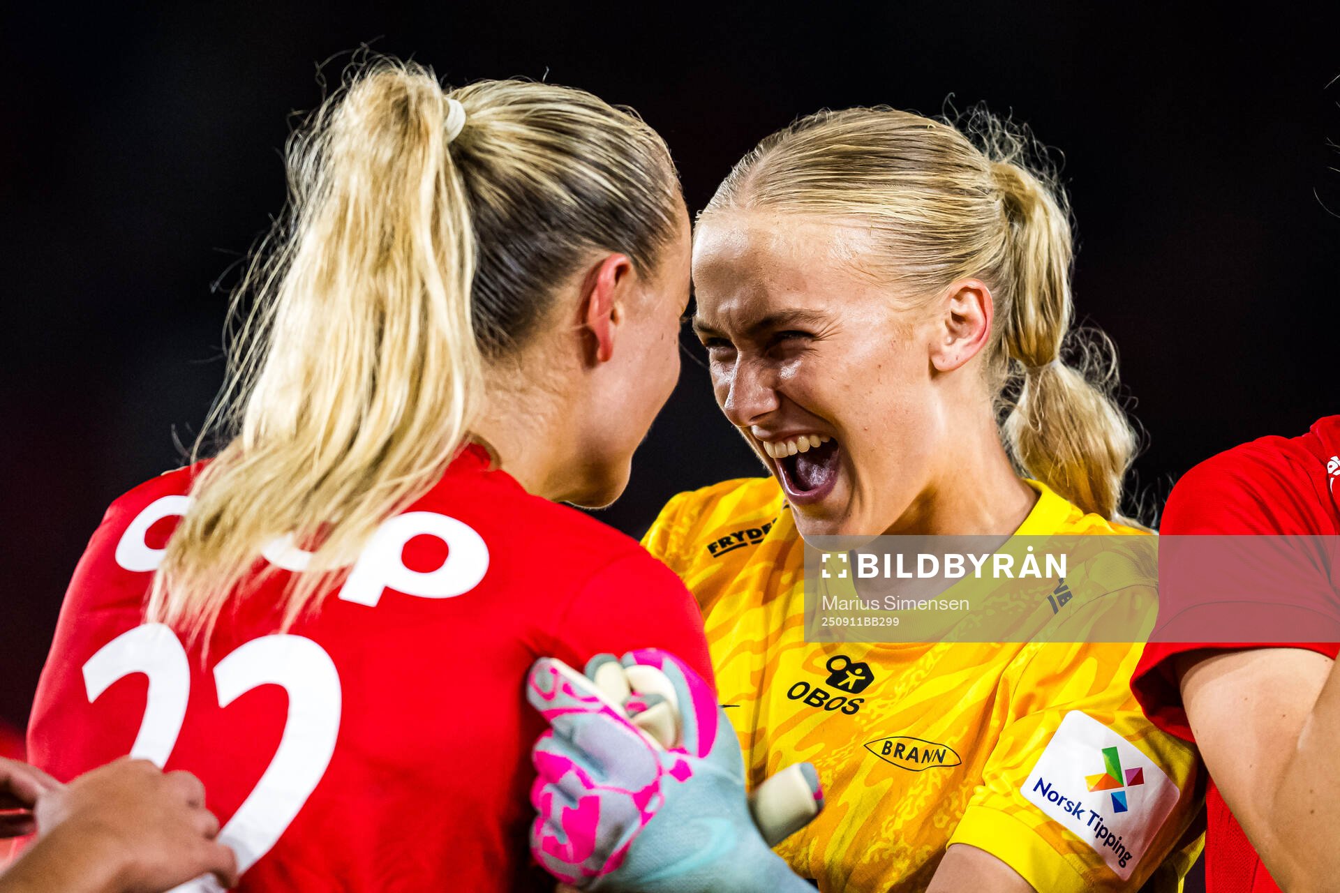 Lauren Alison Davidson and Selma Panengstuen of Brann