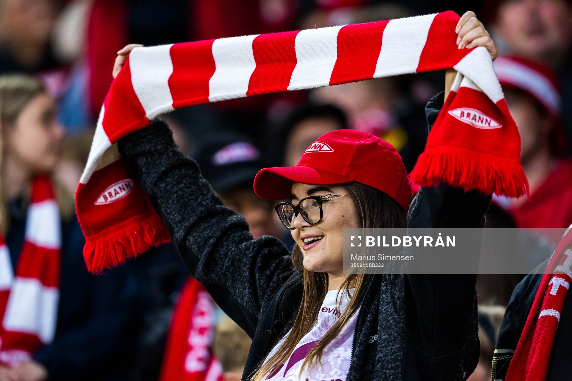 Spectators in the stands
