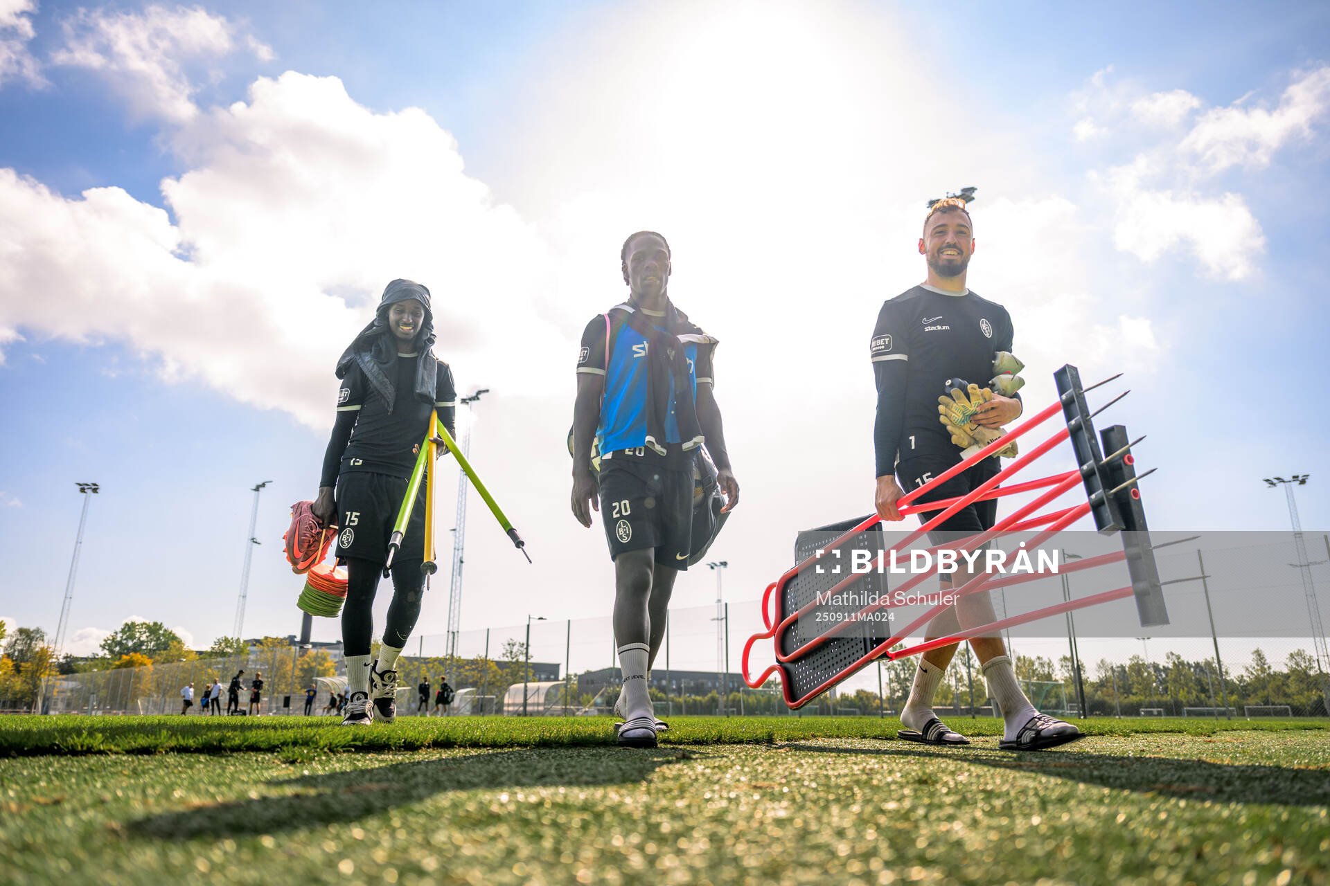 Max'Med Mohamed, Xavier Odhiambo och målvakt Amr Kaddoura