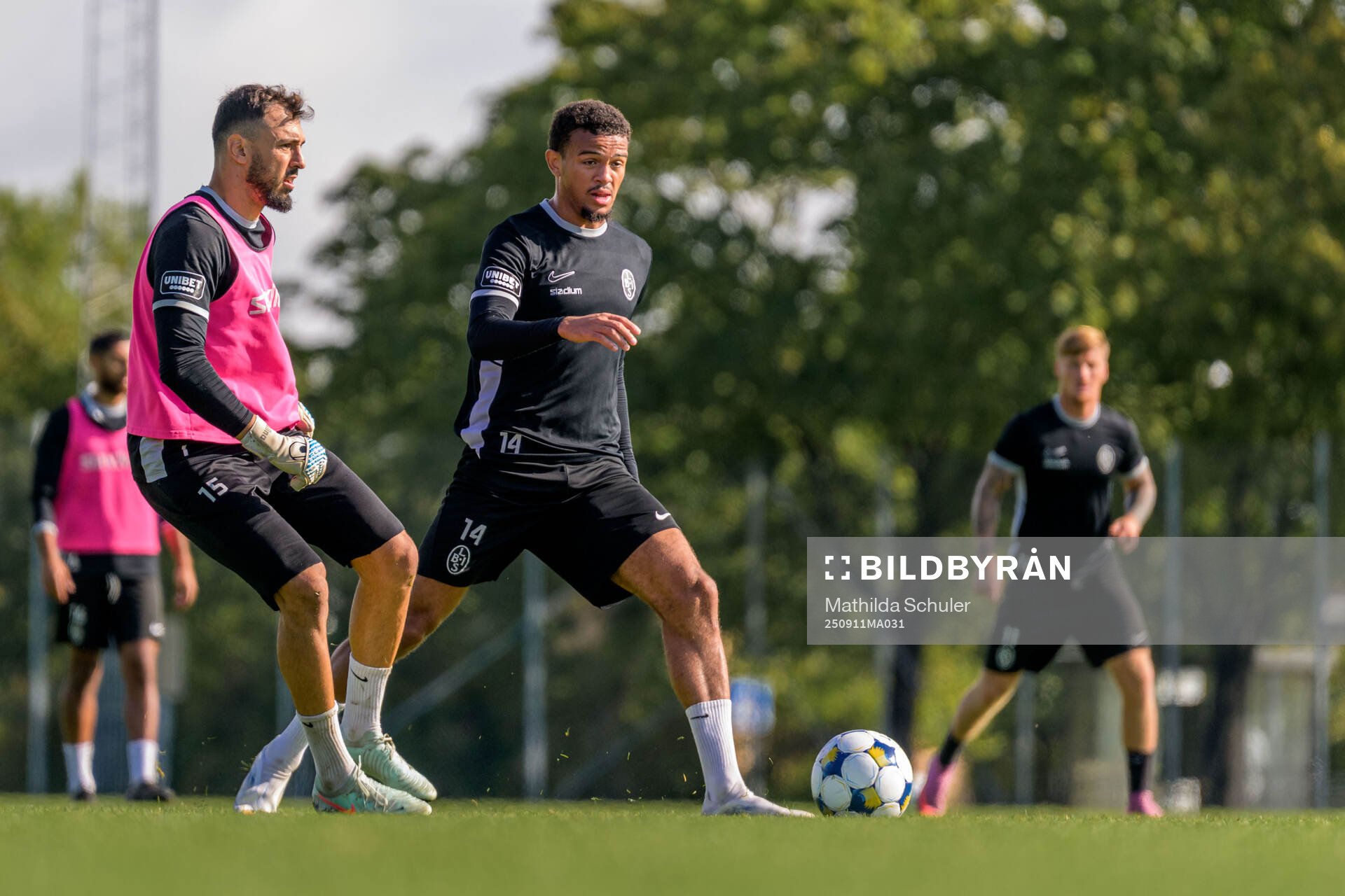 Målvakt Amr Kaddoura och Cameron Streete