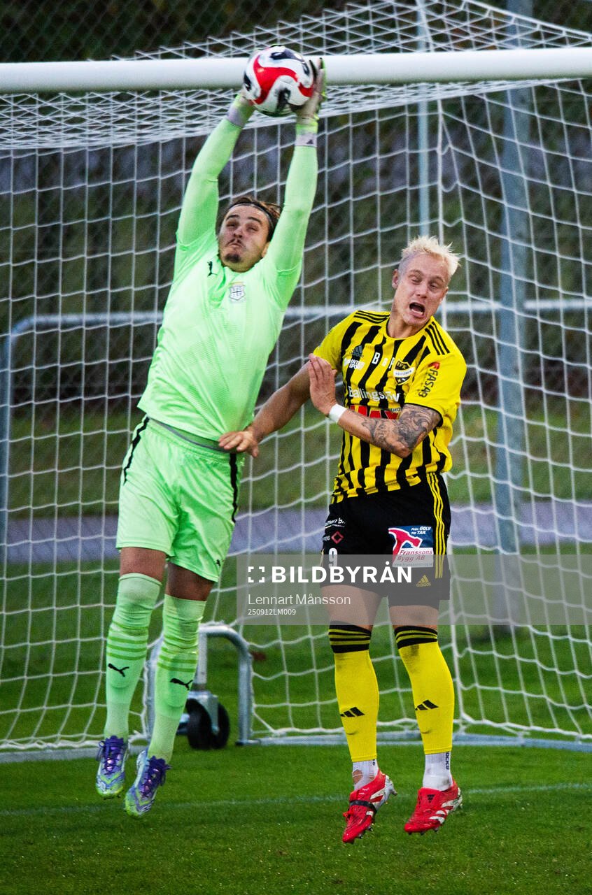 Sölvesborgs målvakt i matchen i div. 2 mellan IFK