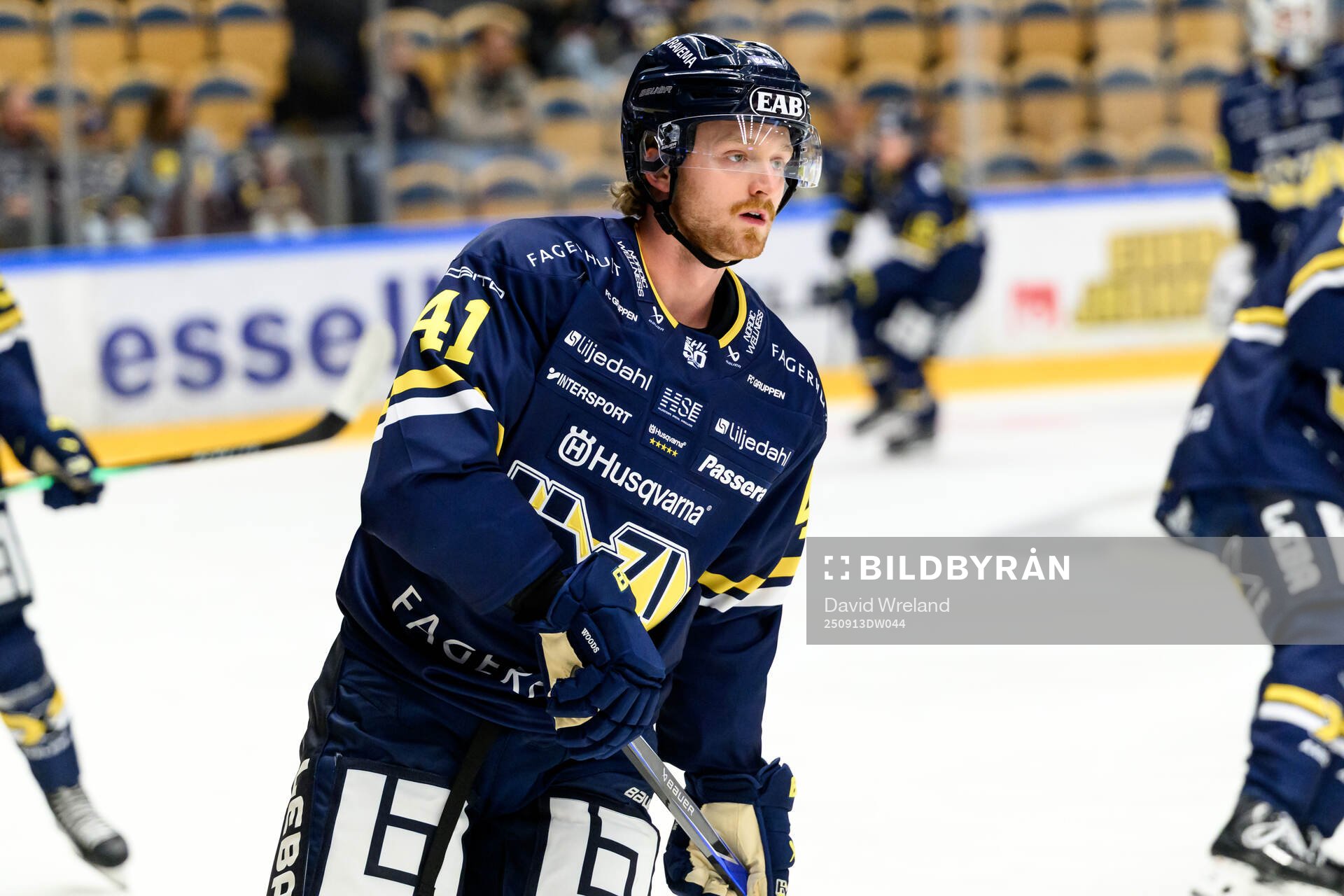 HV71s Riley Woods  ishockeymatchen i SHL mellan HV71 och