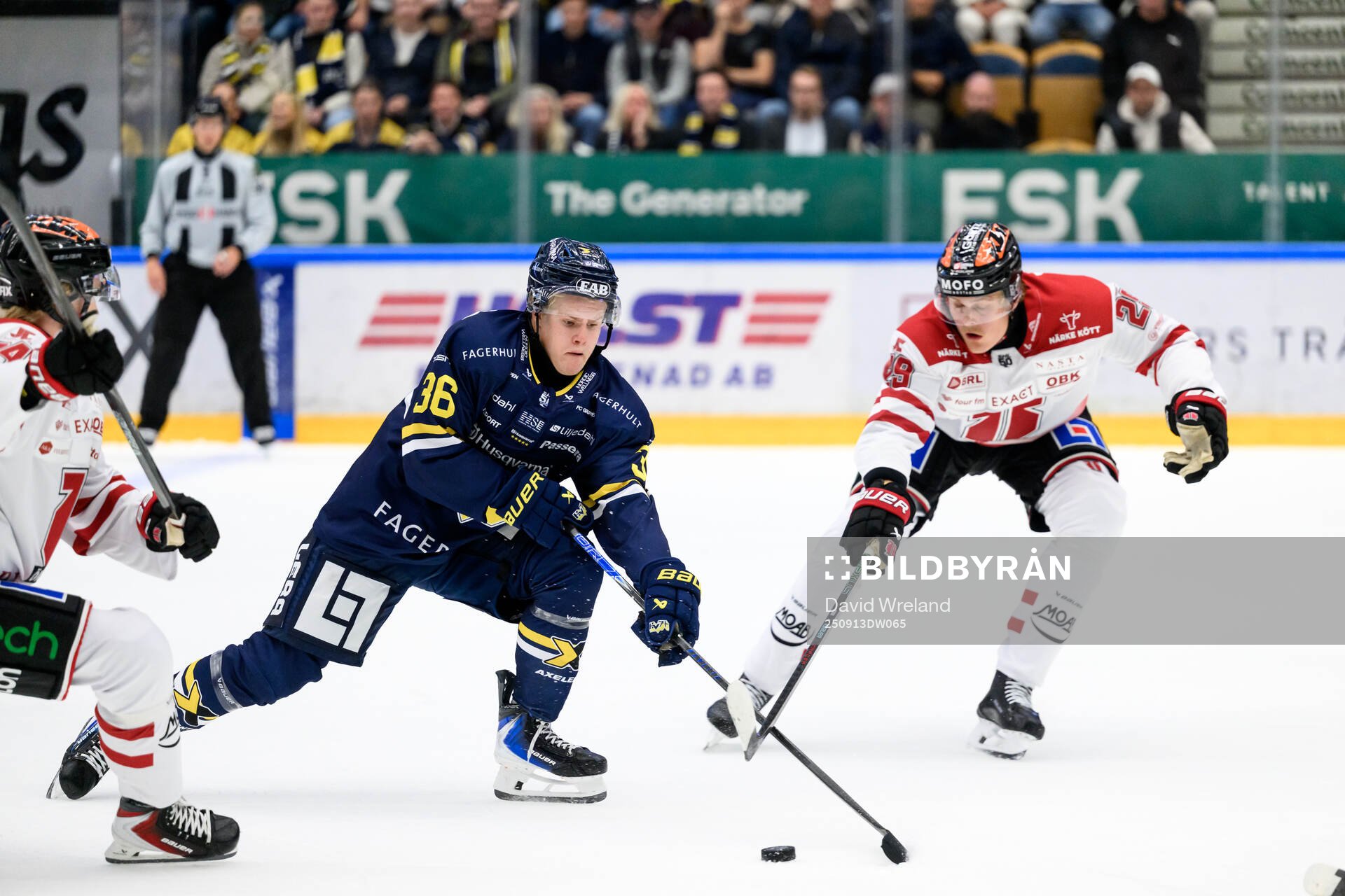HV71s Martin Johnsen och Örebros Milton Oscarson