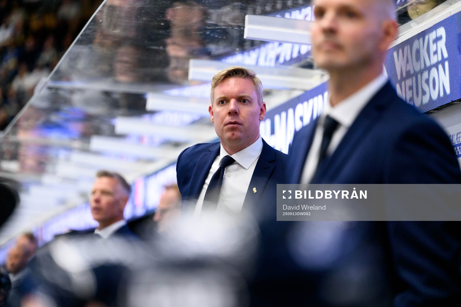 HV71s  tränare Anton Blomqvist