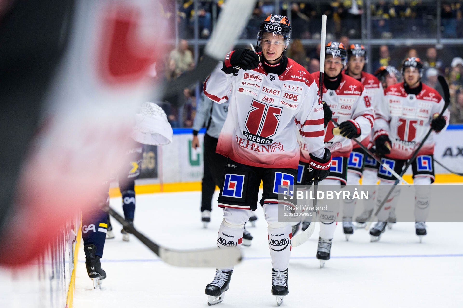 Örebros Patrik Puistola jublar