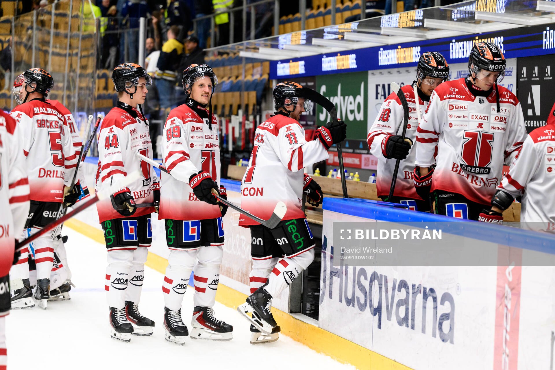 Örebros spelare jublar