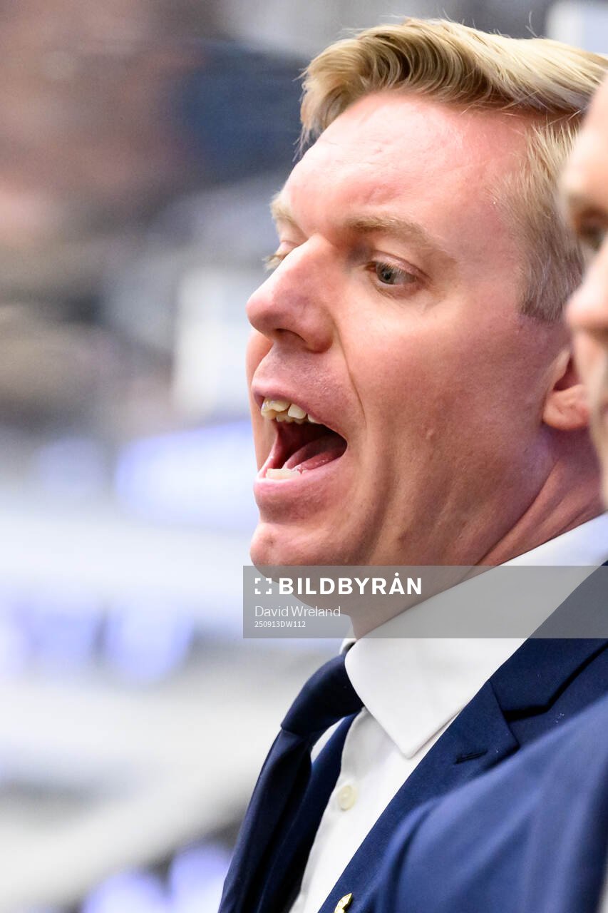 HV71s tränare Anton Blomqvist